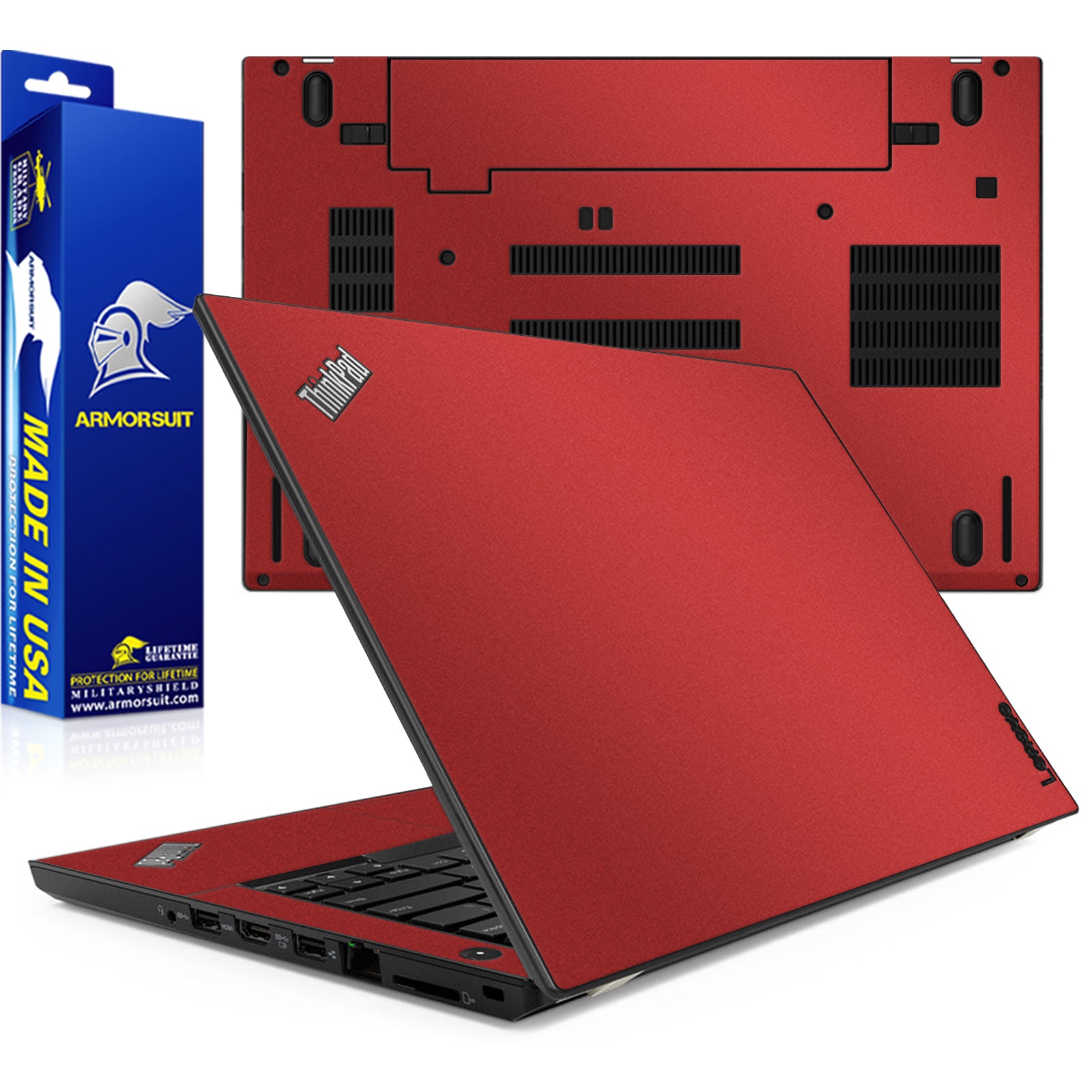 [2 Pack] Armorsuit MilitaryShield Vinyl Skin Wrap Film for Lenovo Thinkpad T480 (14 Inch)