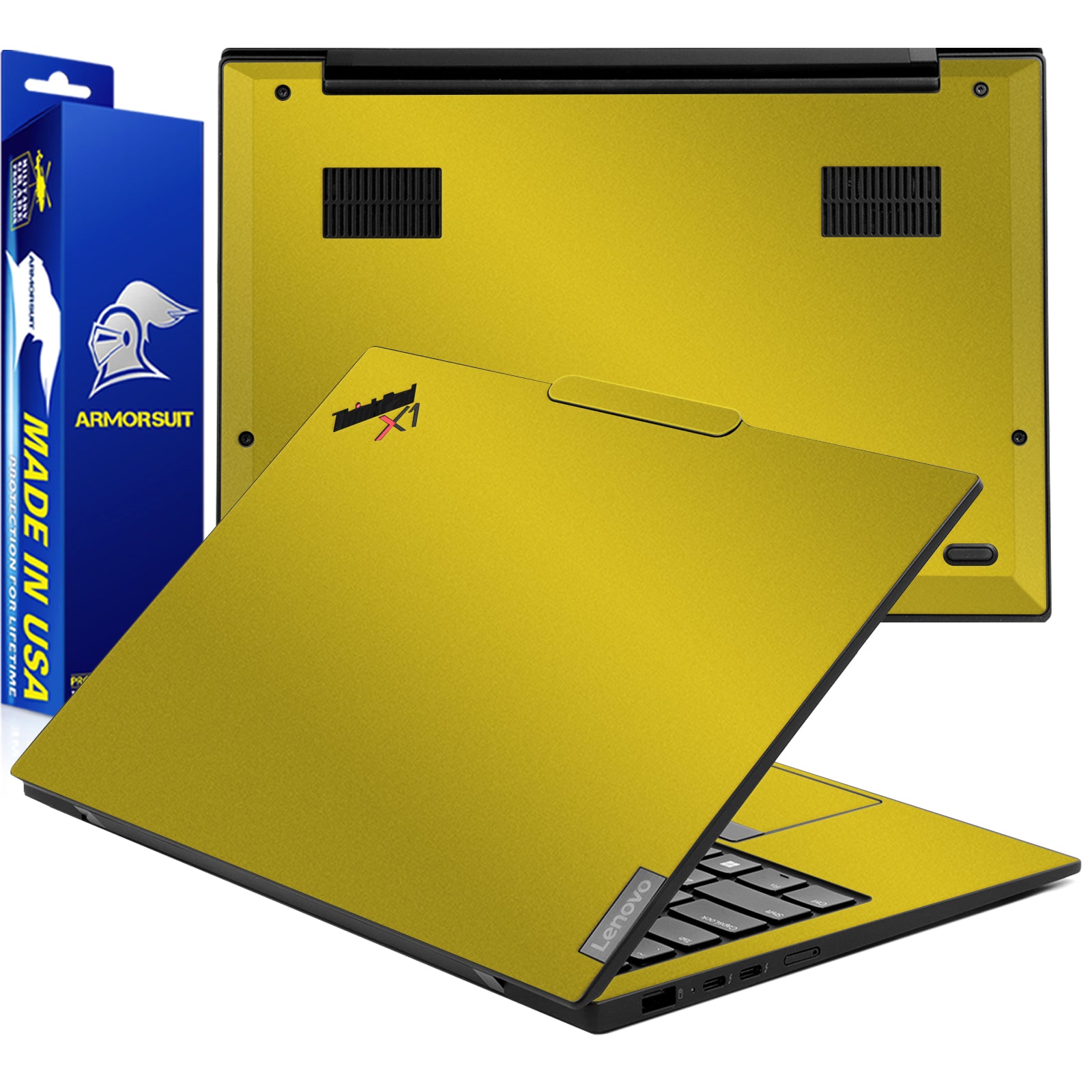 [2 Pack] Armorsuit MilitaryShield Vinyl Skin Wrap Film for Lenovo ThinkPad X1 Carbon Gen 12