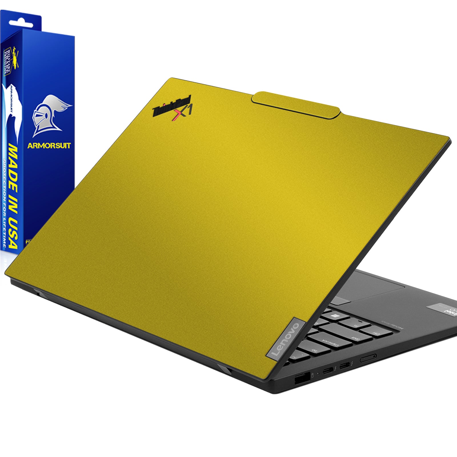 2 Pack] Armorsuit MilitaryShield Vinyl Skin Wrap Film for Lenovo Thin