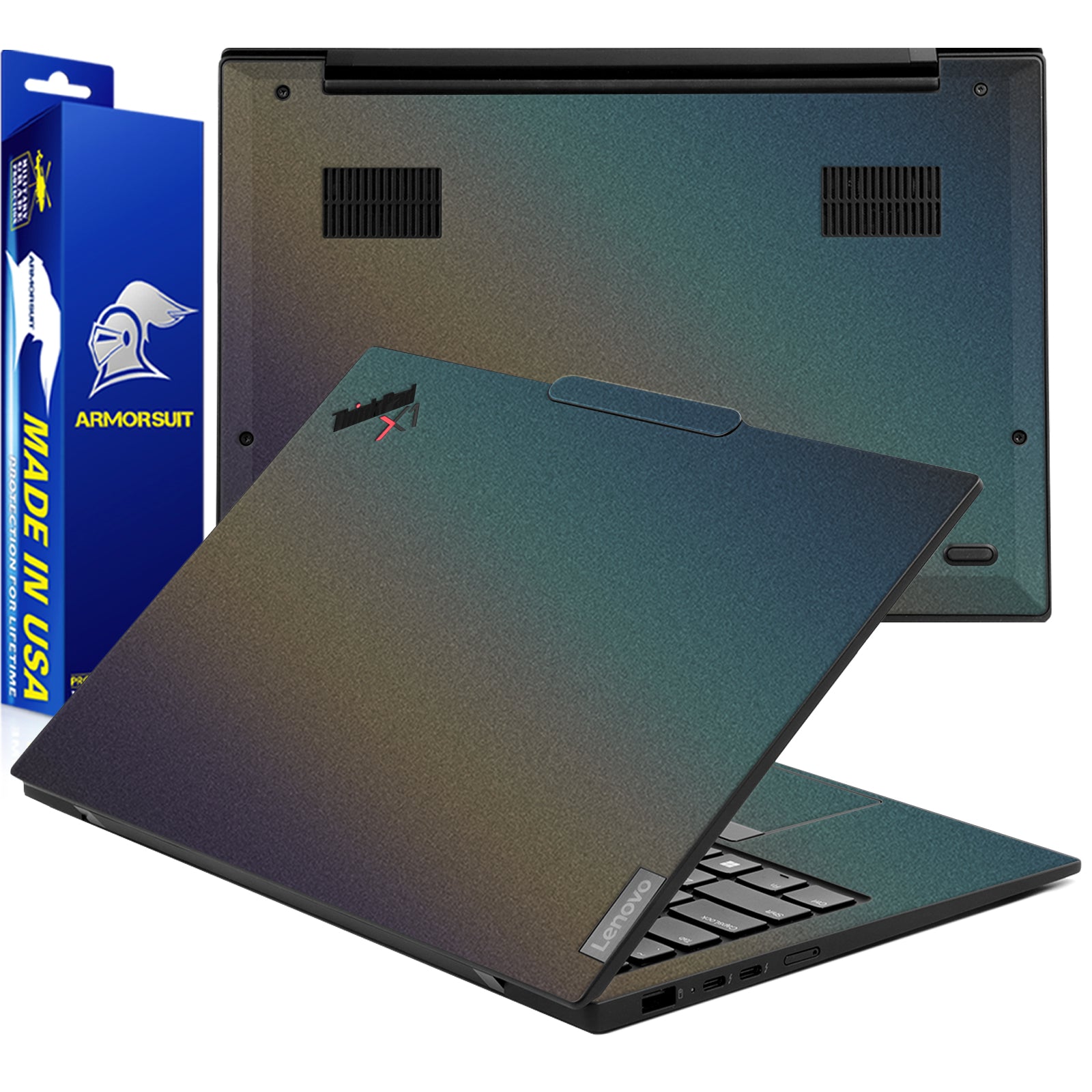 [2 Pack] Armorsuit MilitaryShield Vinyl Skin Wrap Film for Lenovo ThinkPad X1 Carbon Gen 12