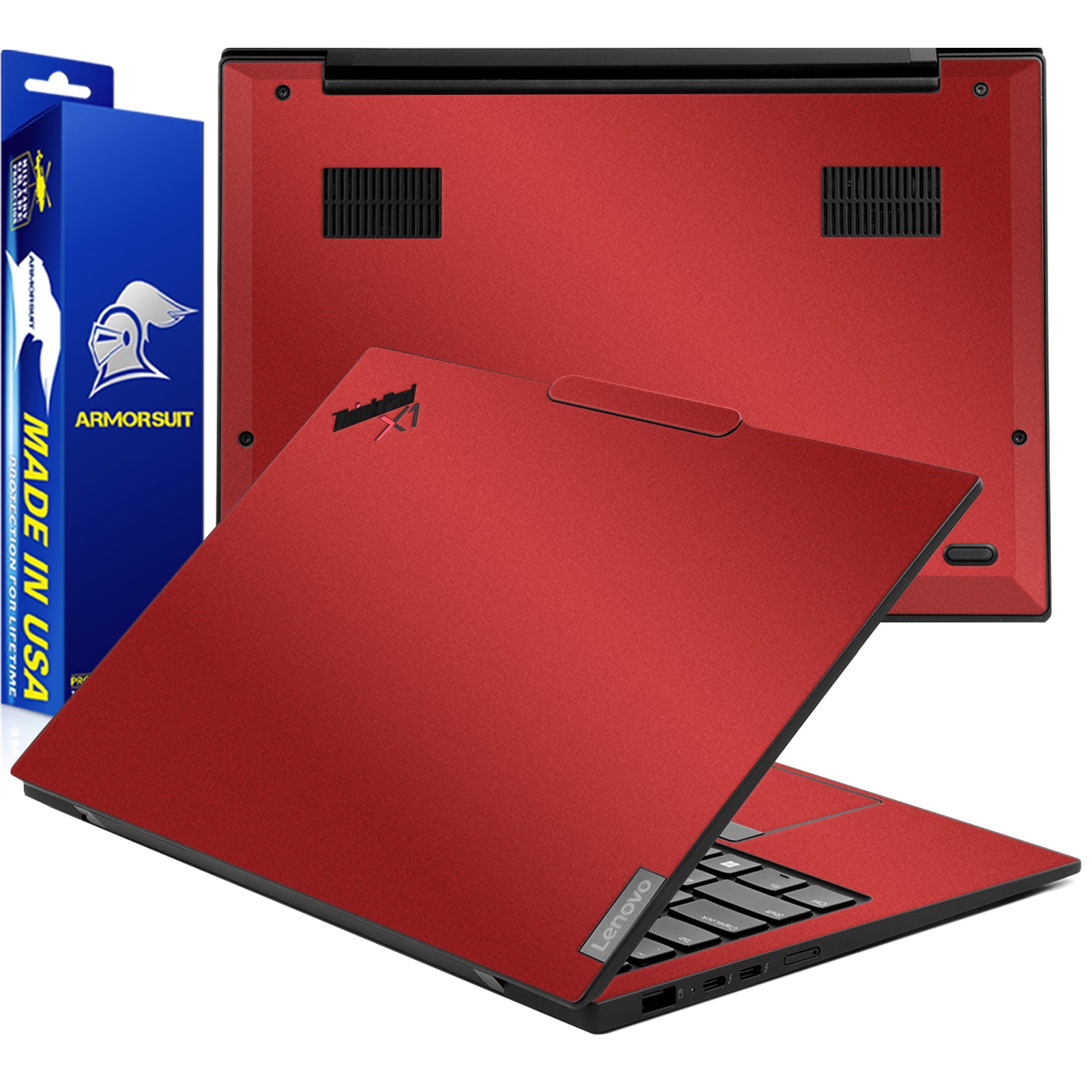 [2 Pack] Armorsuit MilitaryShield Vinyl Skin Wrap Film for Lenovo ThinkPad X1 Carbon Gen 12