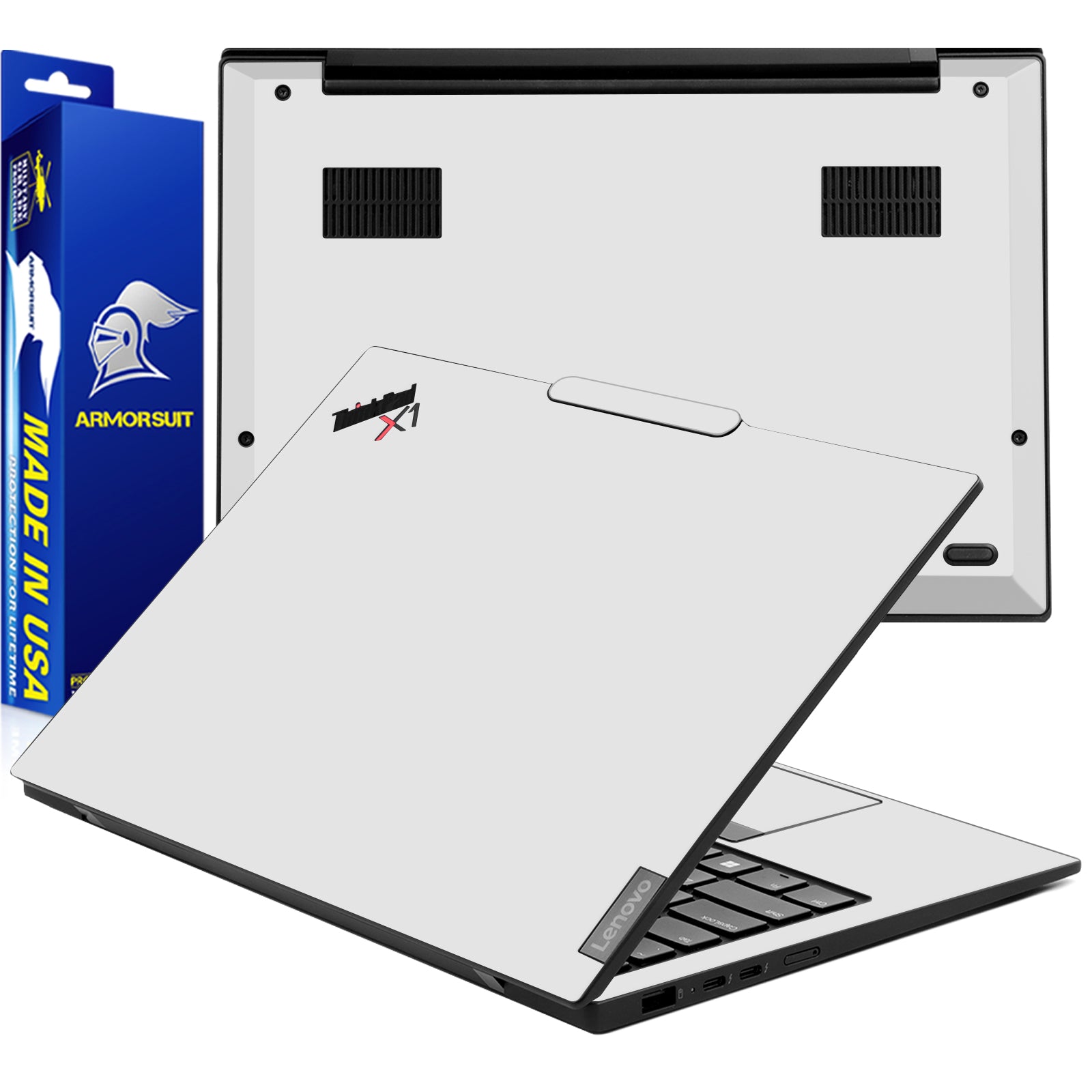 2 Pack] Armorsuit MilitaryShield Vinyl Skin Wrap Film for Lenovo Thin
