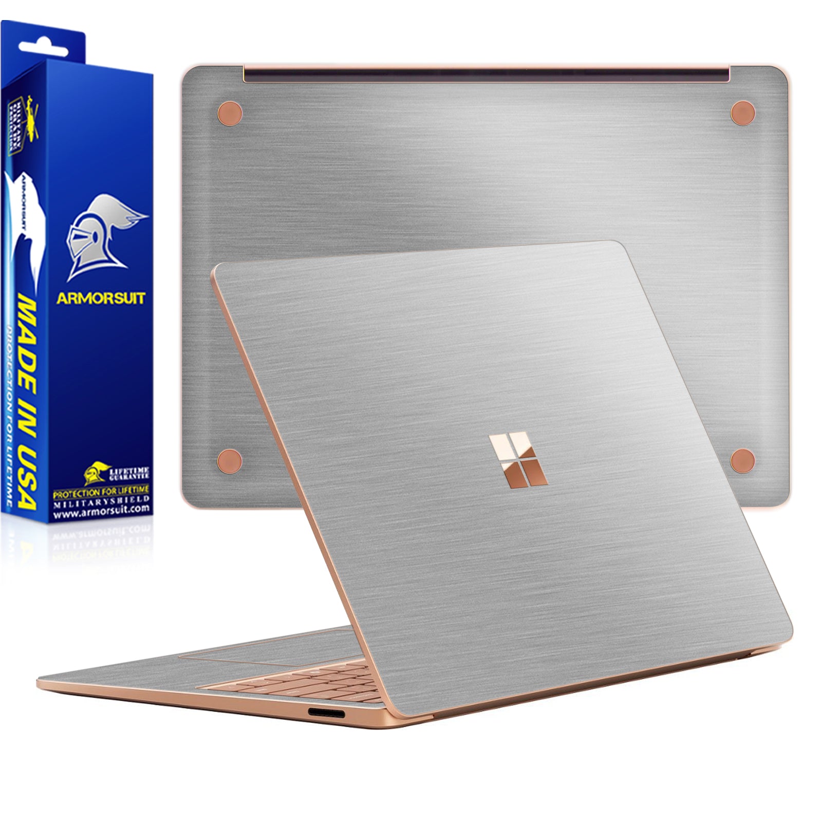 [2 Pack] Armorsuit MilitaryShield Vinyl Skin Wrap Film for Microsoft Surface 7th Edition 13.8 In (2024)