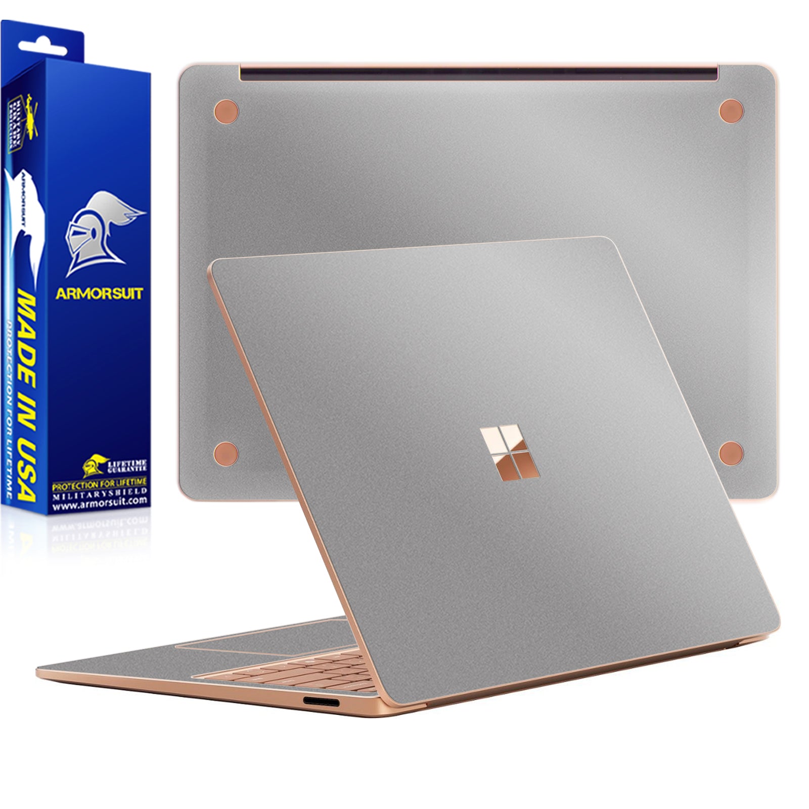 [2 Pack] Armorsuit MilitaryShield Vinyl Skin Wrap Film for Microsoft Surface 7th Edition 13.8 In (2024)