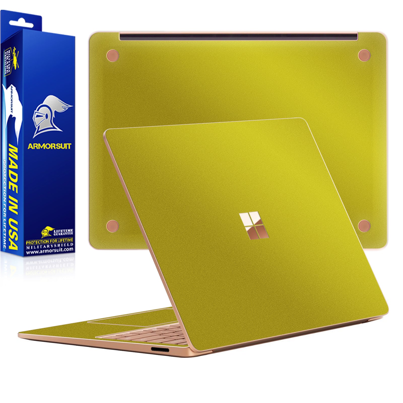[2 Pack] Armorsuit MilitaryShield Vinyl Skin Wrap Film for Microsoft Surface 7th Edition 13.8 In (2024)