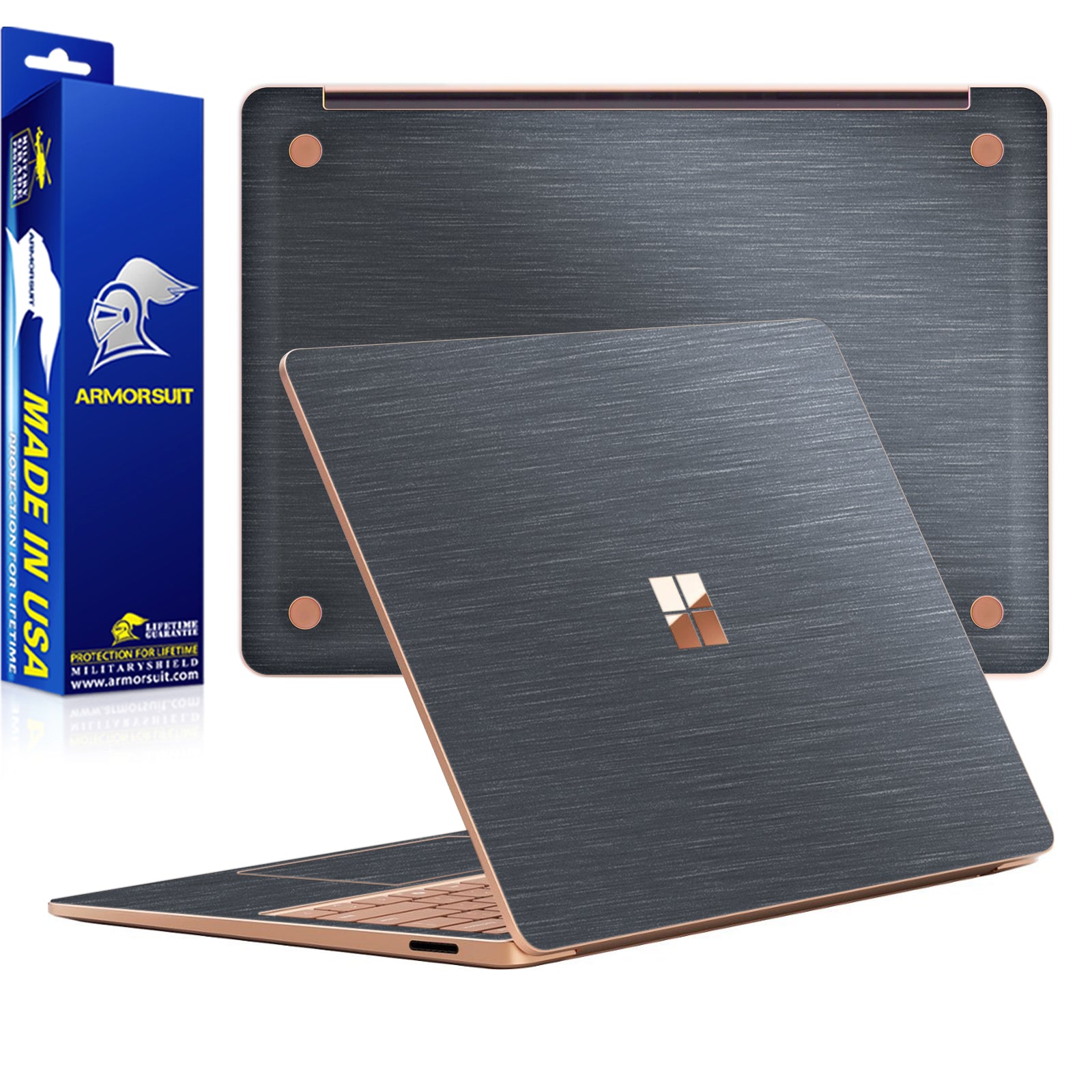 [2 Pack] Armorsuit MilitaryShield Vinyl Skin Wrap Film for Microsoft Surface 7th Edition 13.8 In (2024)