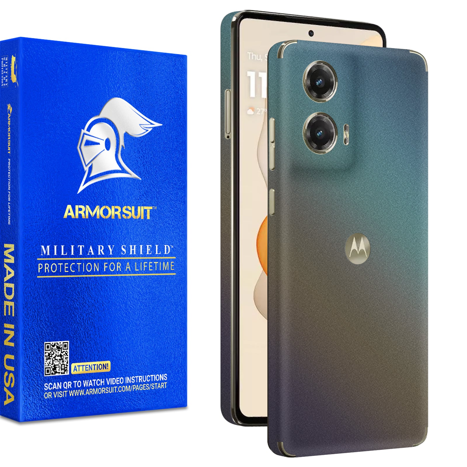 [2 Pack] ArmorSuit MilitaryShield Vinyl Skin Film Wrap for Motorola Moto G Stylus 5G (6.7 Inch, 2024)