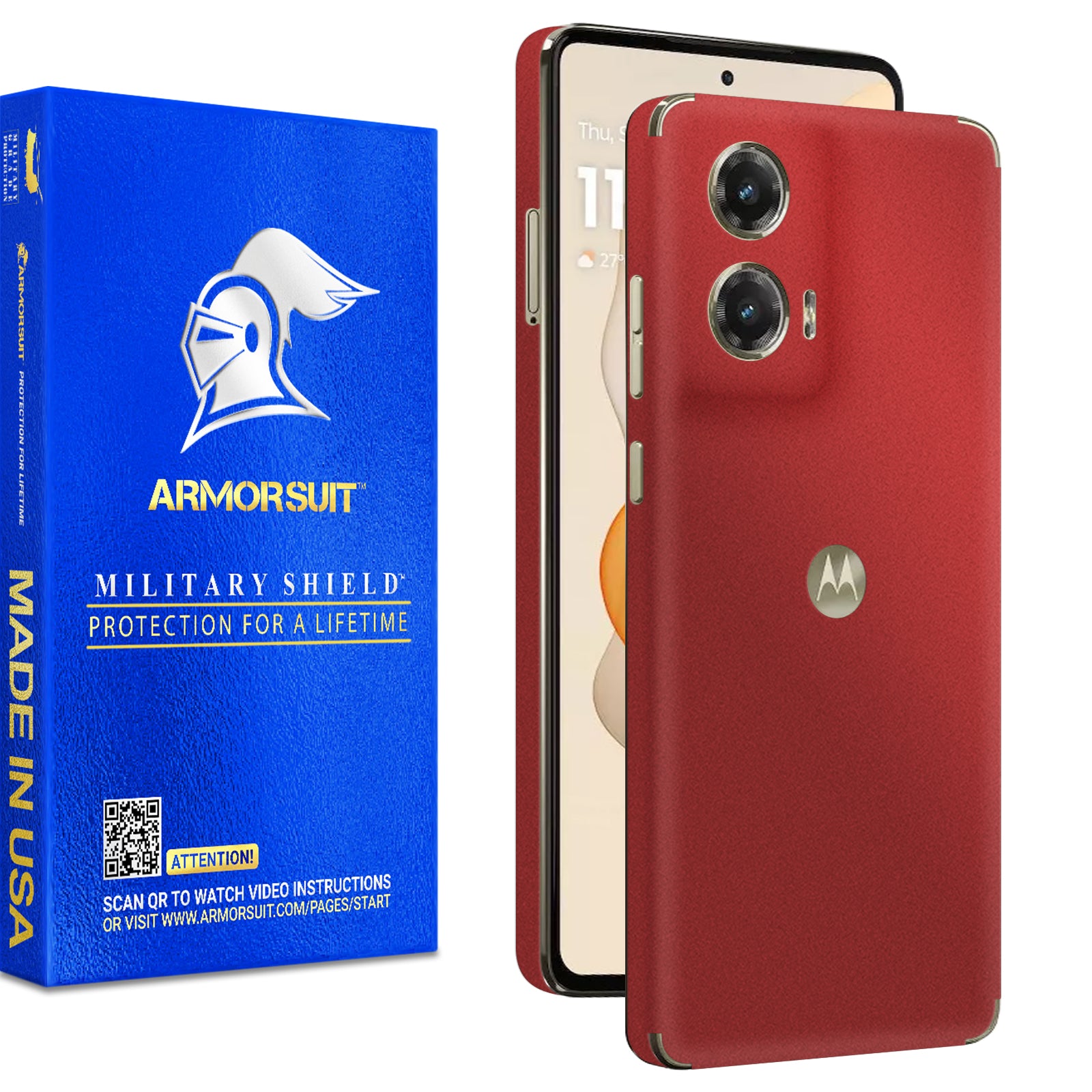 [2 Pack] ArmorSuit MilitaryShield Vinyl Skin Film Wrap for Motorola Moto G Stylus 5G (6.7 Inch, 2024)