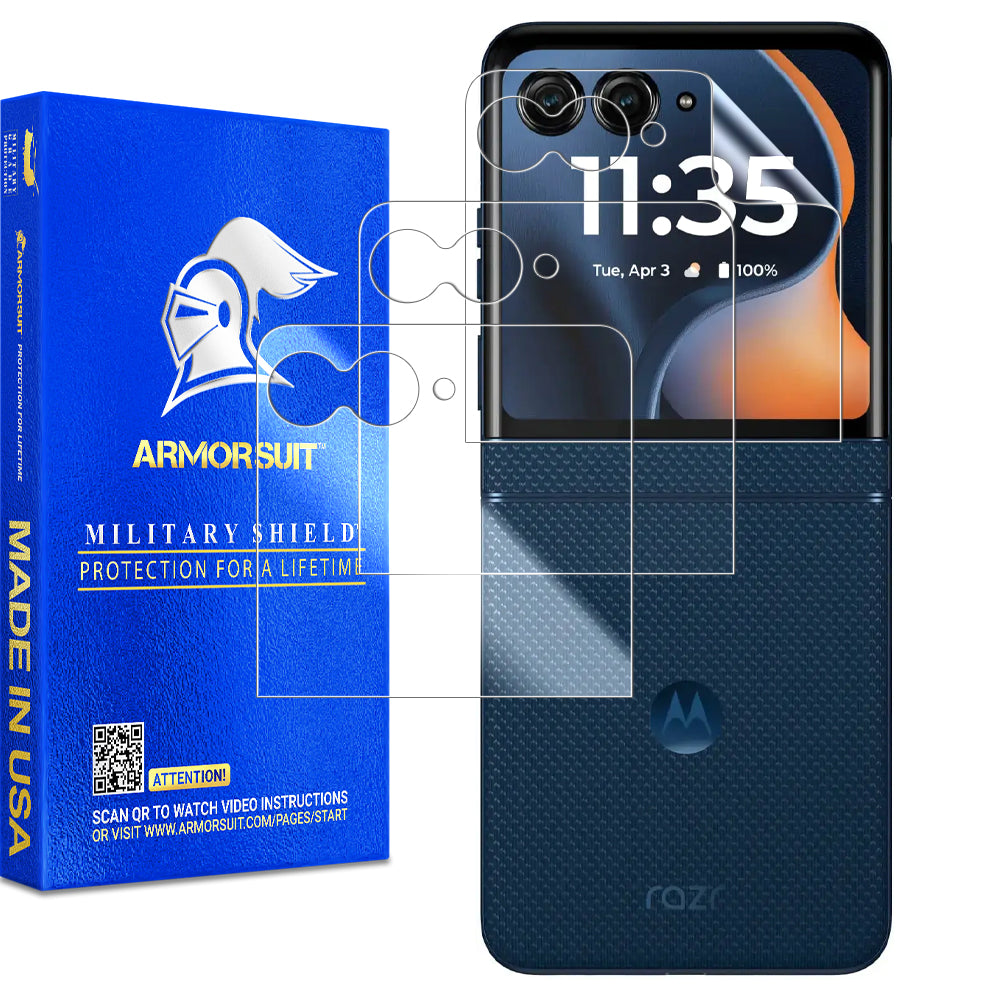 [3 Pack] Armorsuit MilitaryShield Screen Protector Film for Motorola Razr (2025) - Front Only