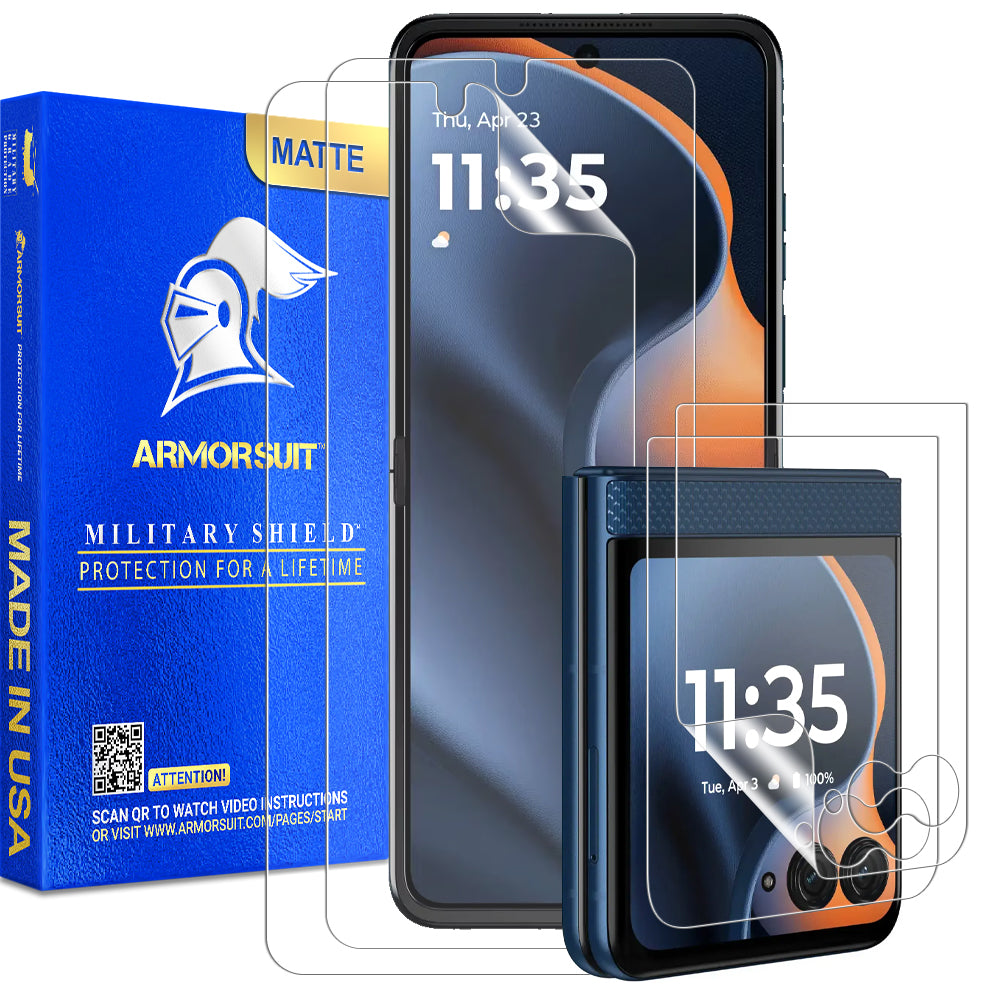 [2+2 Pack] Armorsuit MilitaryShield Screen Protector Film for Motorola Razr (2025)