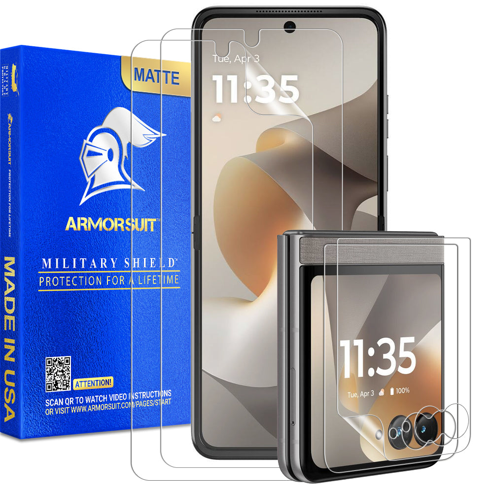 [2+2 Pack] ArmorSuit MilitaryShield Screen Protector for Motorola Razr (2026)