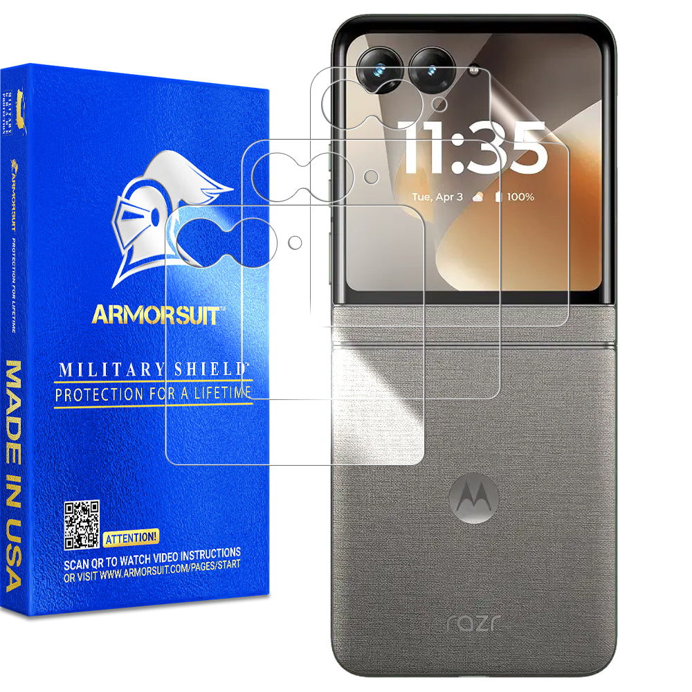 [3 Pack] ArmorSuit MilitaryShield Screen Protector for Motorola Razr (2026)