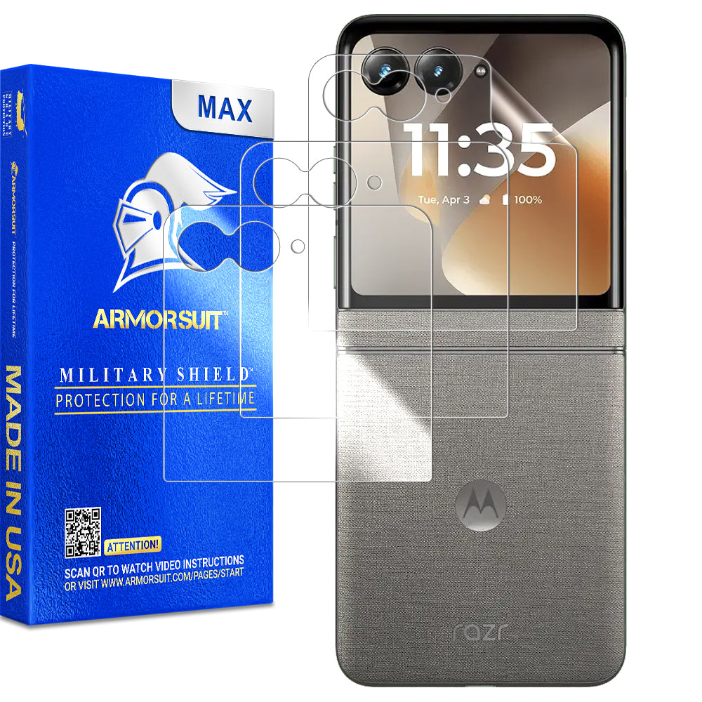 [3 Pack] ArmorSuit MilitaryShield Screen Protector for Motorola Razr (2026)