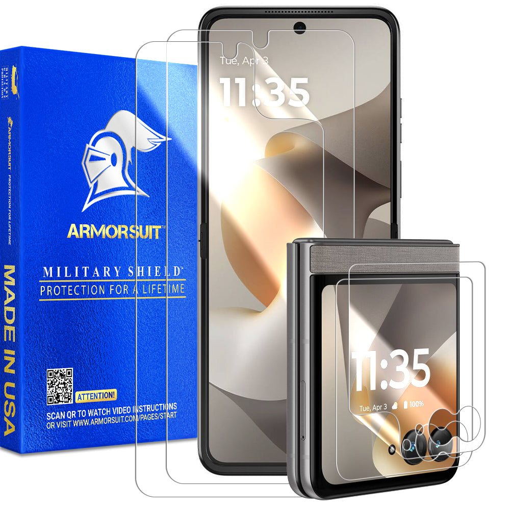[2+2 Pack] ArmorSuit MilitaryShield Screen Protector for Motorola Razr (2026)