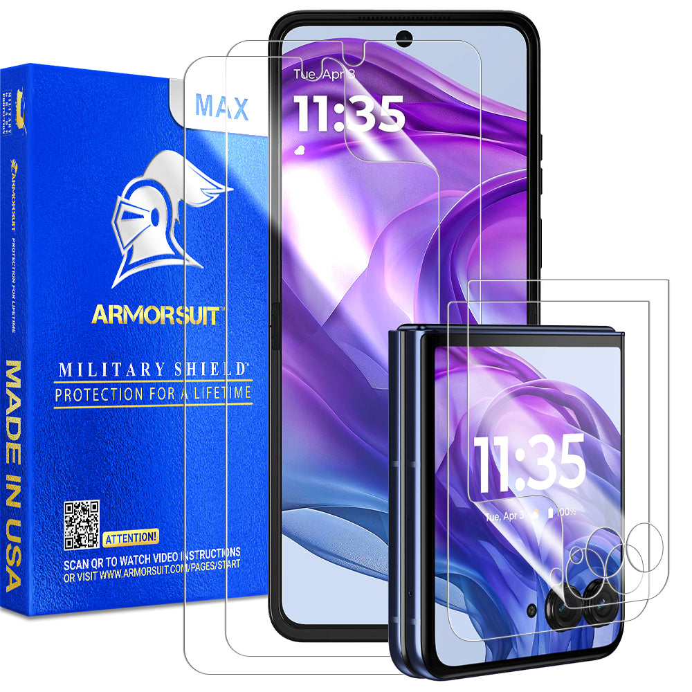 [2 +2 Pack] ArmorSuit for Motorola Razr Plus (2025) Screen Protector F