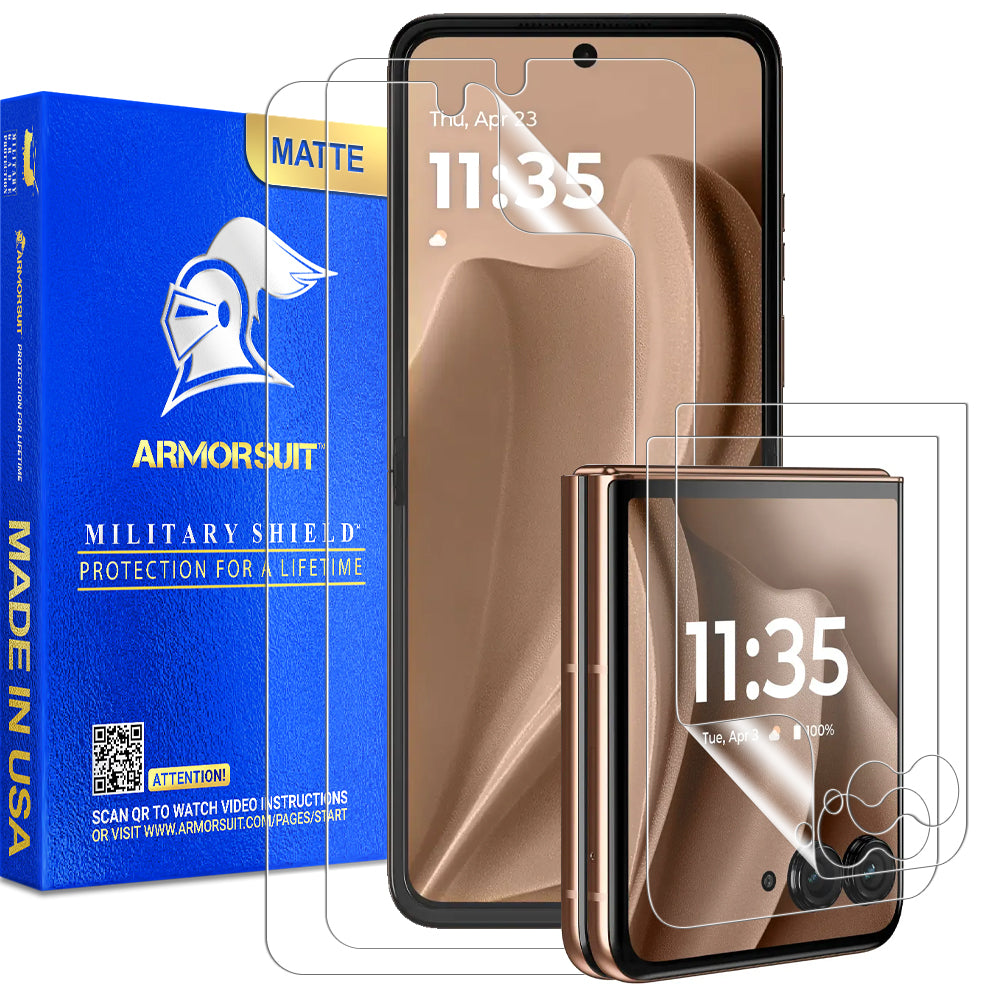 [2+2 Pack] Armorsuit MilitaryShield Screen Protector Film for Motorola Razr Plus (2025)