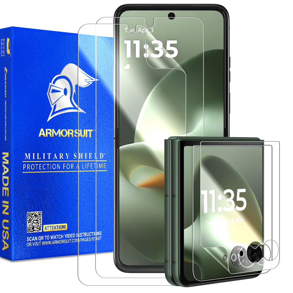 [2+2 Pack] ArmorSuit MilitaryShield Screen Protector for Motorola Razr Plus (2026)