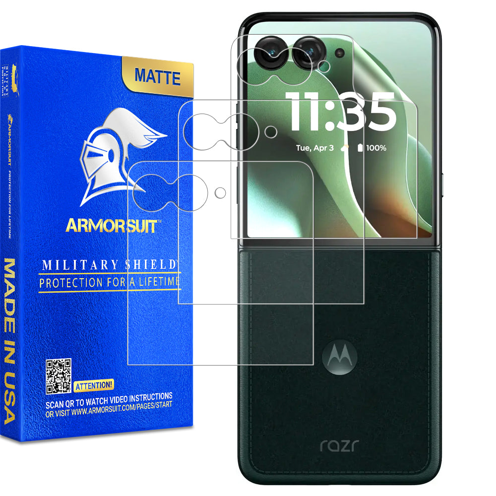 [3 Pack] Armorsuit MilitaryShield Screen Protector Film for Motorola Razr Ultra (2025) - Front Only