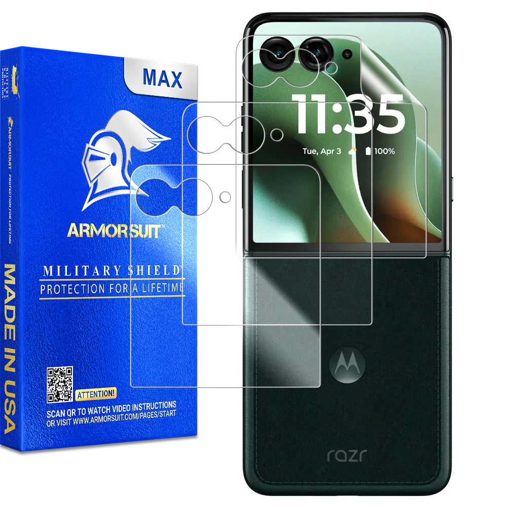 [3 Pack] Armorsuit MilitaryShield Screen Protector Film for Motorola Razr Ultra (2025) - Front Only