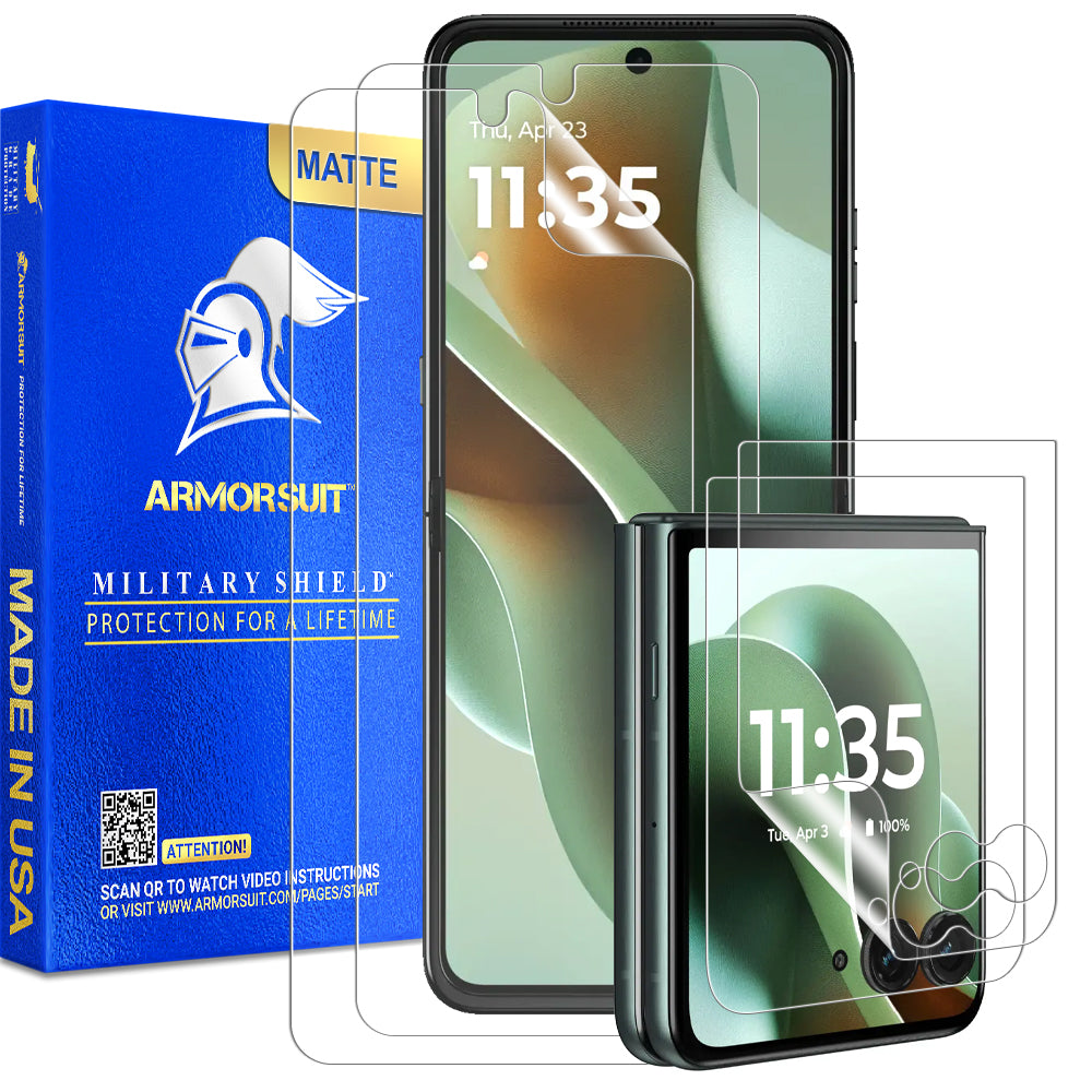 [2+2 Pack] Armorsuit MilitaryShield Screen Protector Film for Motorola Razr Ultra (2025)