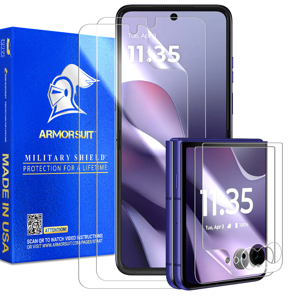 [2+2 Pack] ArmorSuit MilitaryShield Screen Protector for Motorola Razr Ultra (2026)