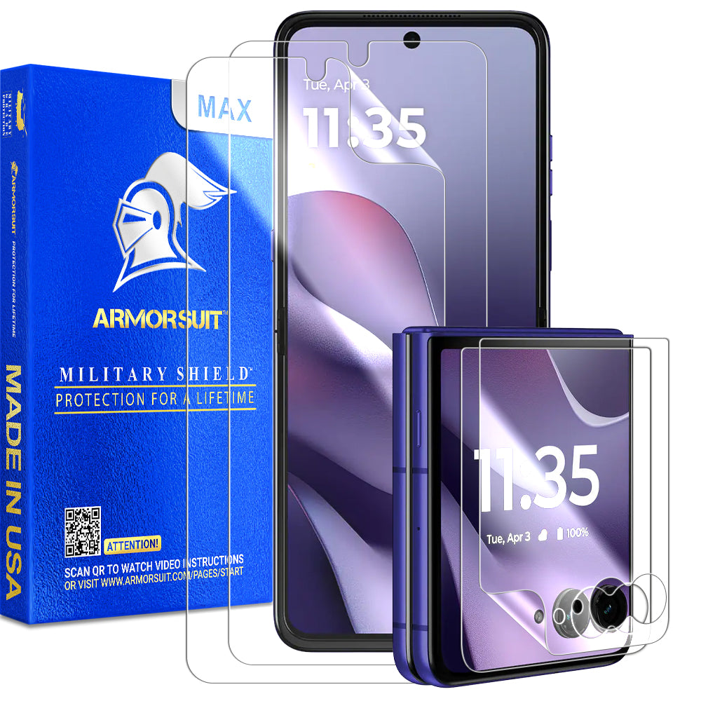 [2+2 Pack] ArmorSuit MilitaryShield Screen Protector for Motorola Razr Ultra (2026)