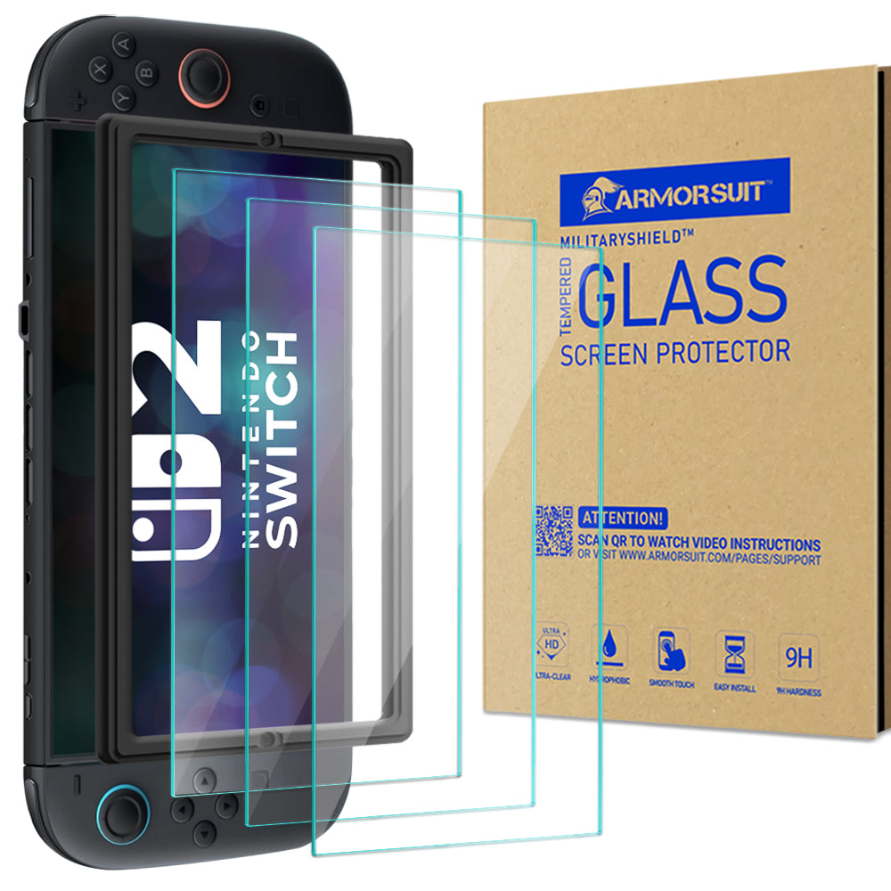 [3 Pack] Nintendo Switch 2 Tempered Glass Screen Protector (2025)