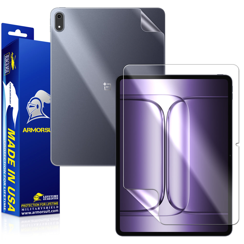 [2+2 Pack] ArmorSuit Full Body Skin + Screen Protector for OnePlus Pad 3 (2025) MilitaryShield Film - Made in USA