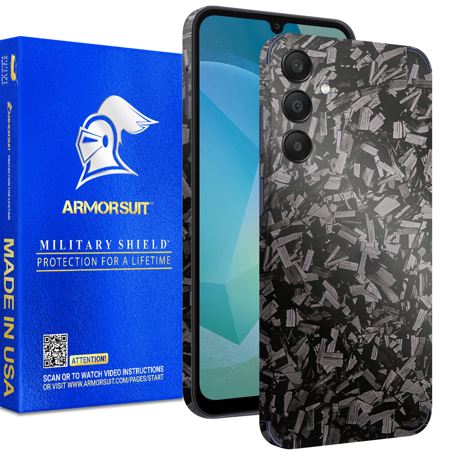 [2 Pack] Armorsuit MilitaryShield Vinyl Skin Wrap Film for Samsung Galaxy A16 5G