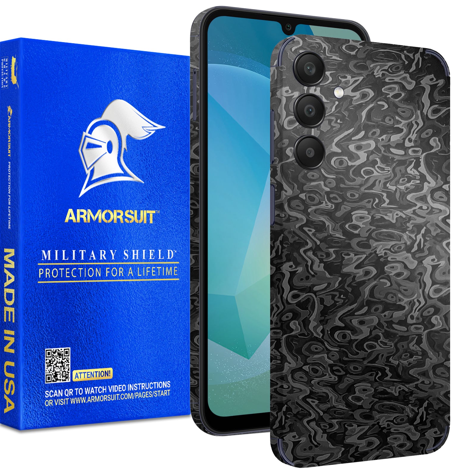 [2 Pack] Armorsuit MilitaryShield Vinyl Skin Wrap Film for Samsung Galaxy A16 5G