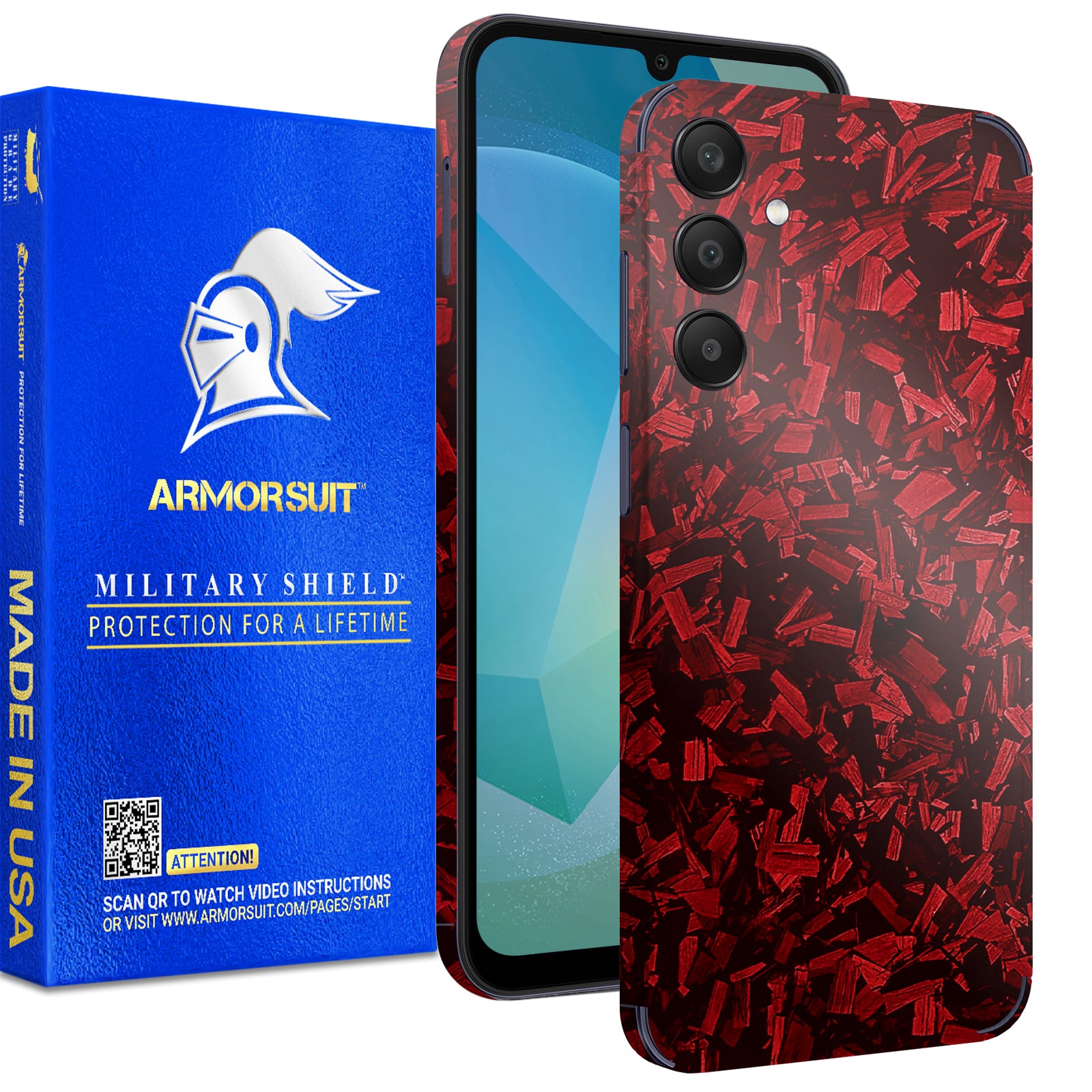 [2 Pack] Armorsuit MilitaryShield Vinyl Skin Wrap Film for Samsung Galaxy A16 5G