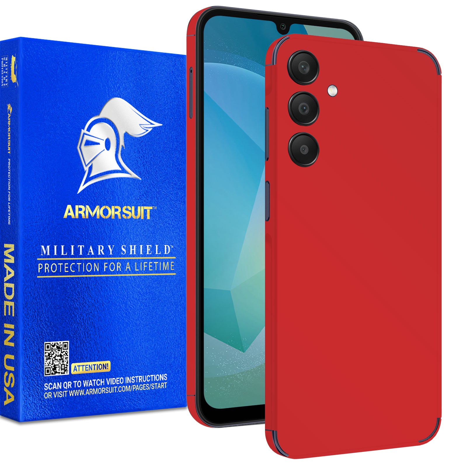 [2 Pack] Armorsuit MilitaryShield Vinyl Skin Wrap Film for Samsung Galaxy A16 5G