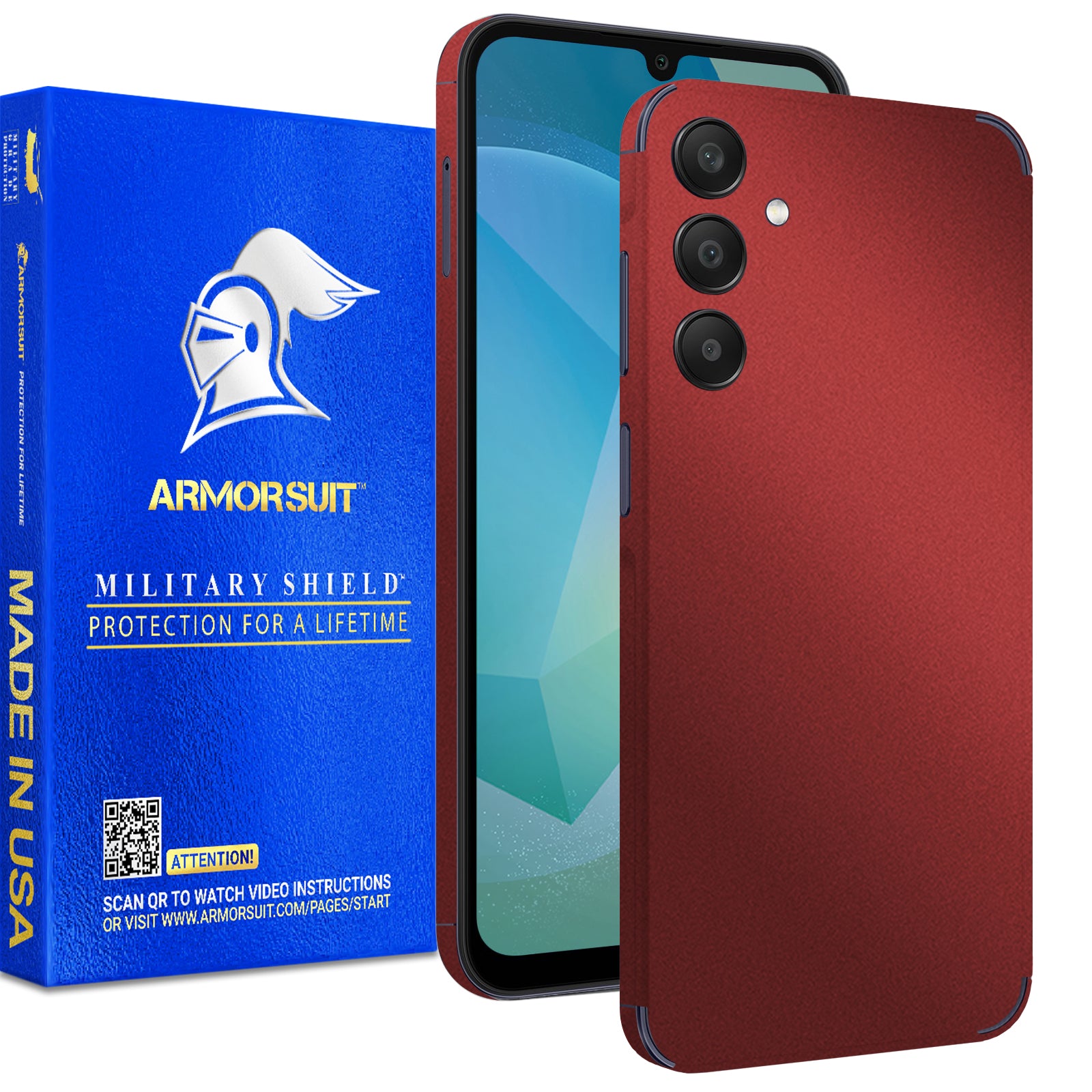 [2 Pack] Armorsuit MilitaryShield Vinyl Skin Wrap Film for Samsung Galaxy A16 5G
