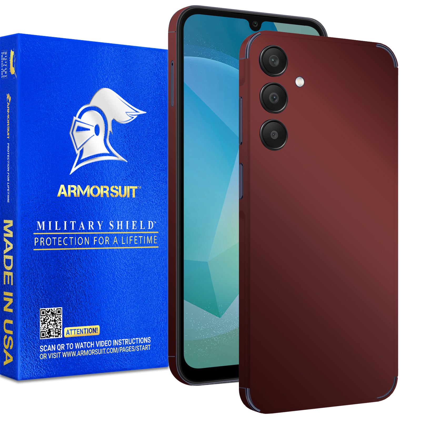 [2 Pack] Armorsuit MilitaryShield Vinyl Skin Wrap Film for Samsung Galaxy A16 5G