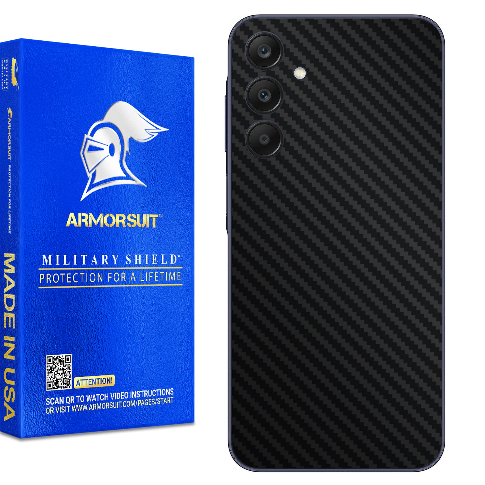 [2 Pack] Armorsuit MilitaryShield Vinyl Skin Wrap Film for Samsung Galaxy A25