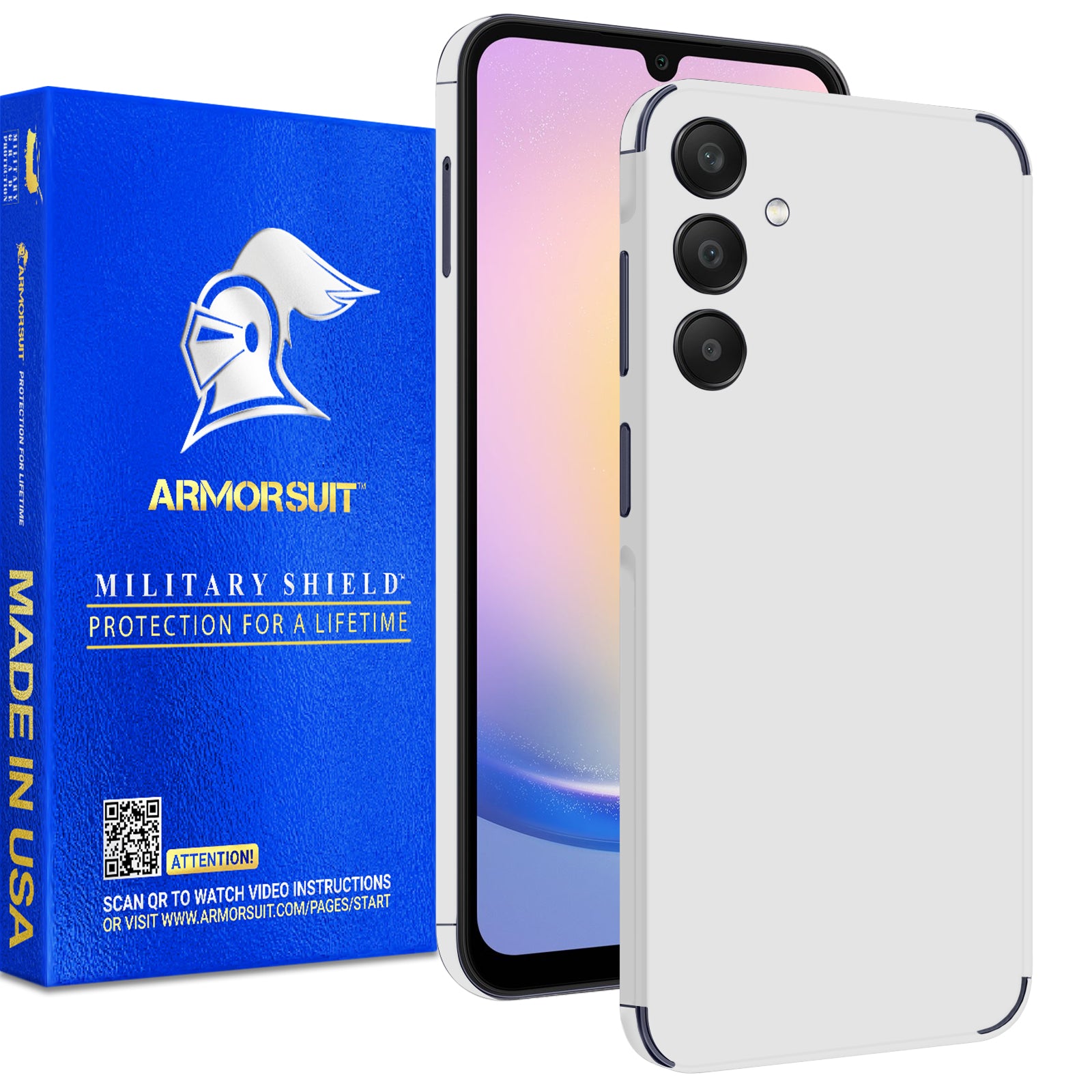 [2 Pack] Armorsuit MilitaryShield Vinyl Skin Wrap Film for Samsung Galaxy A25