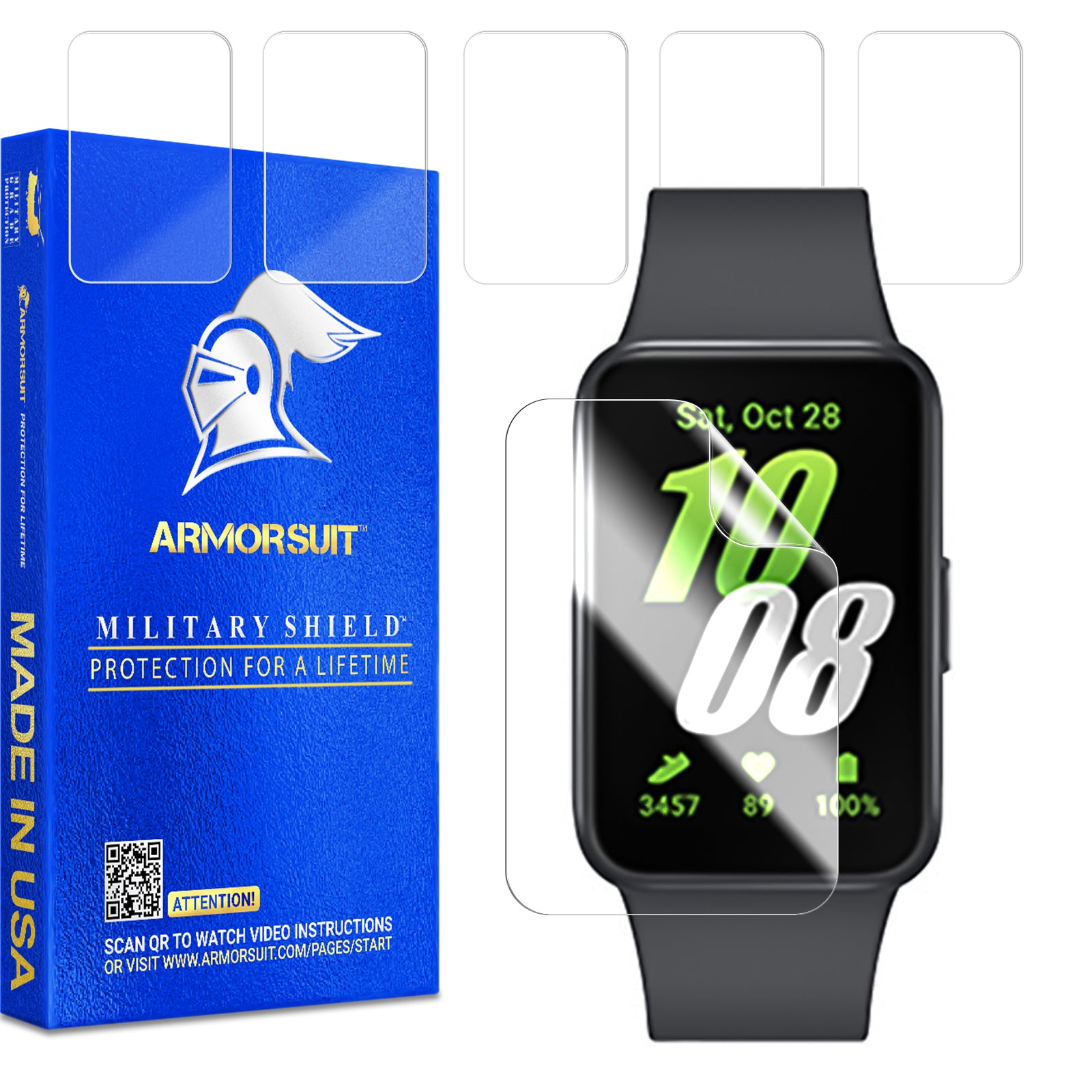 [6 Pack] Samsung Galaxy Fit 3 Smartwatch Screen Protector