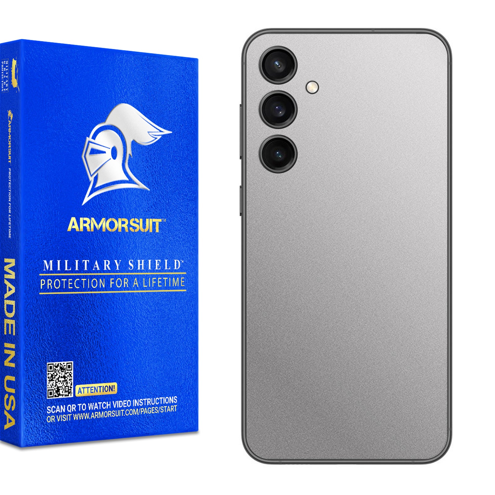 [2 Pack] Armorsuit MilitaryShield Vinyl Skin Wrap Designed for Samsung Galaxy S23 FE (2023)
