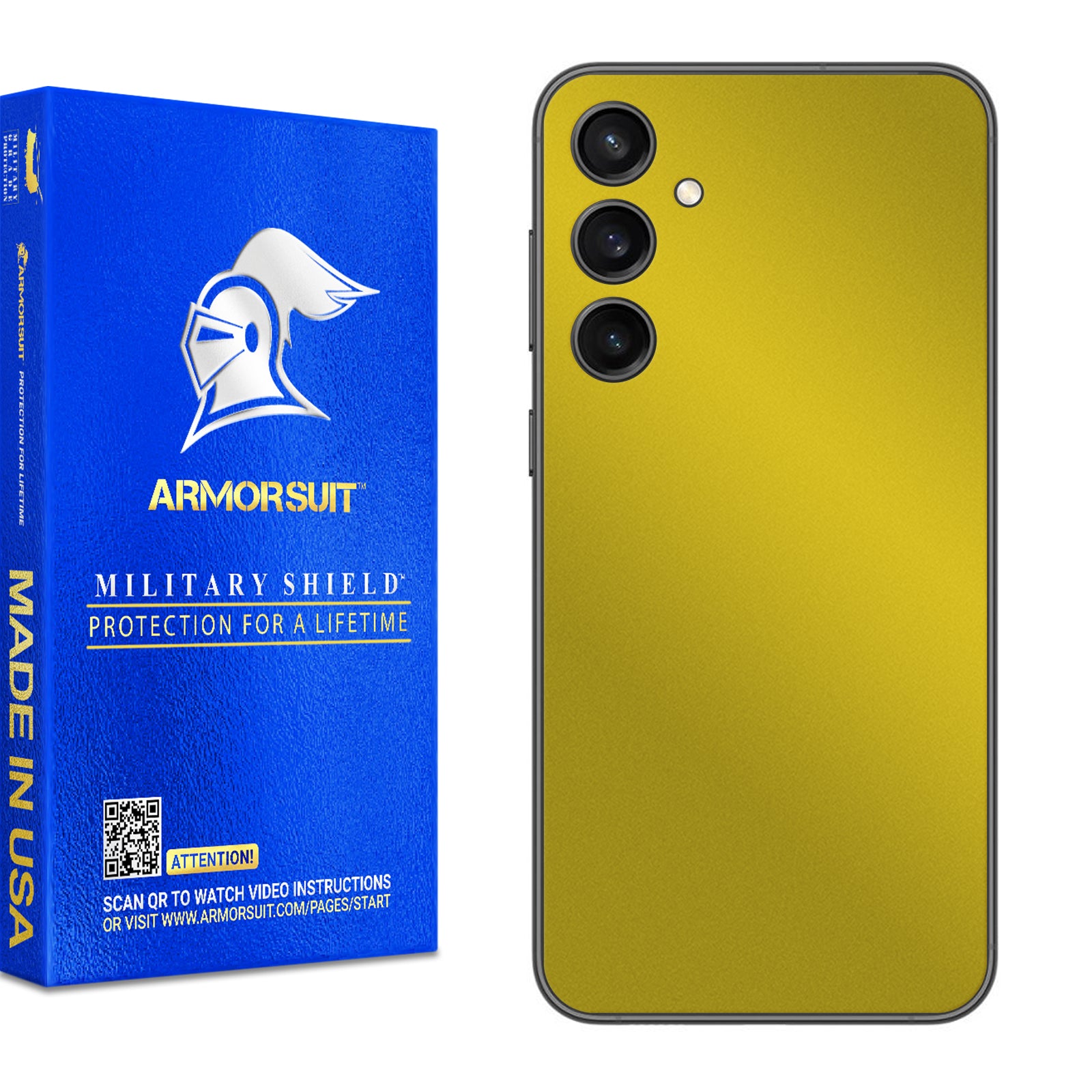 [2 Pack] Armorsuit MilitaryShield Vinyl Skin Wrap Designed for Samsung Galaxy S23 FE (2023)