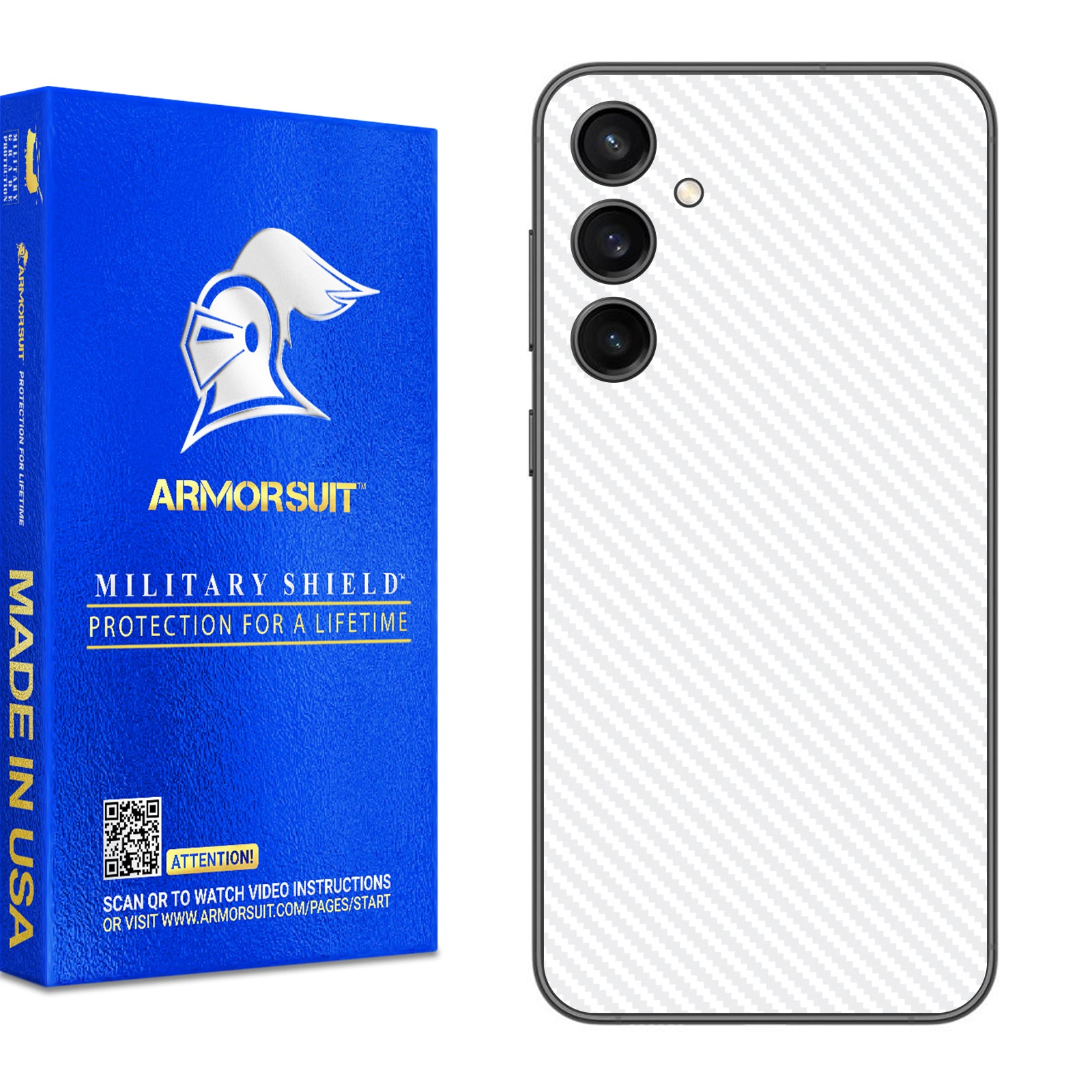 [2 Pack] Armorsuit MilitaryShield Vinyl Skin Wrap Designed for Samsung Galaxy S23 FE (2023)