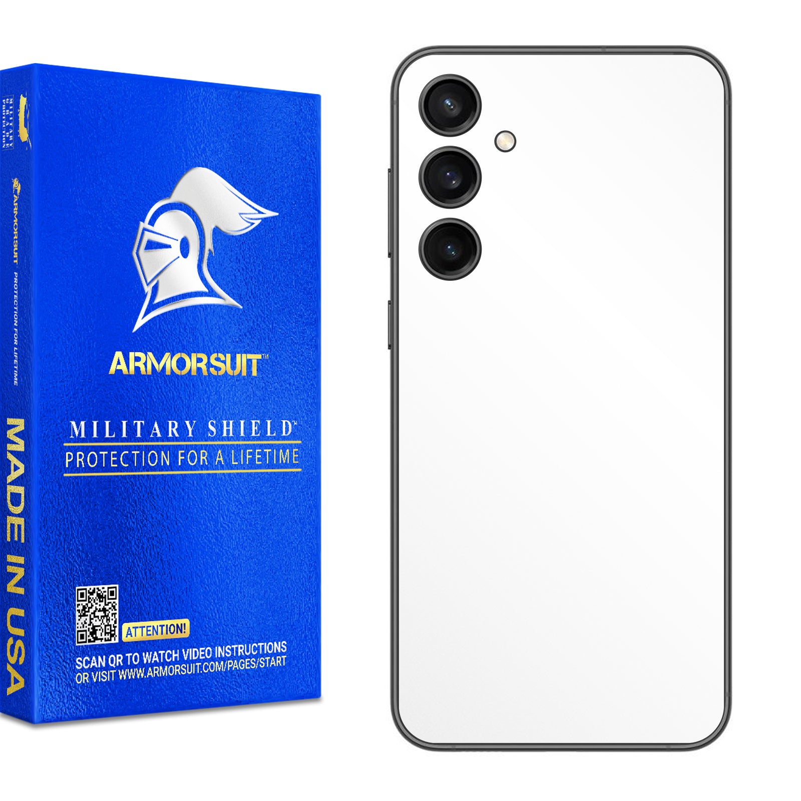 [2 Pack] Armorsuit MilitaryShield Vinyl Skin Wrap Designed for Samsung Galaxy S23 FE (2023)