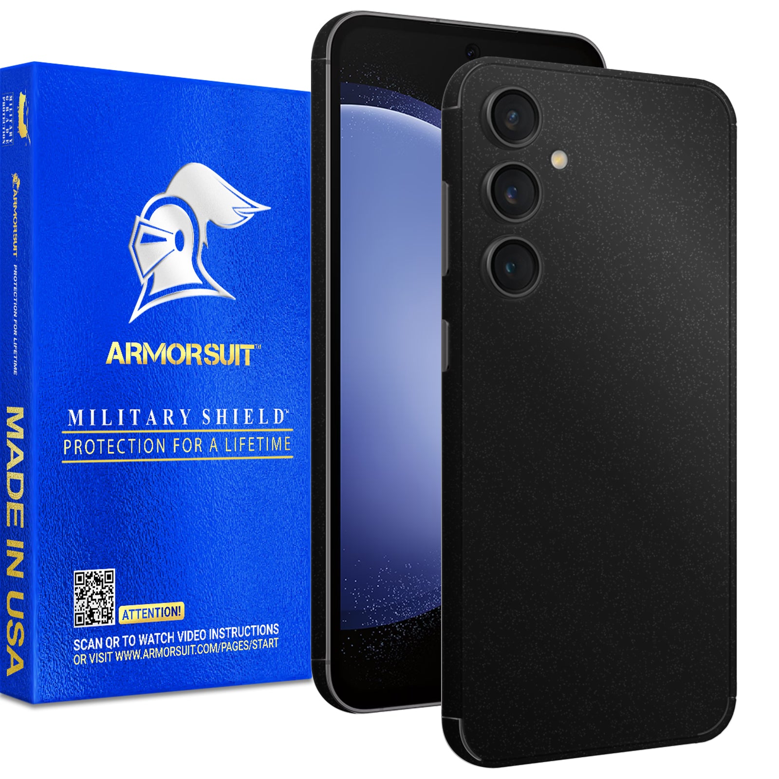 [2 Pack] Armorsuit MilitaryShield Vinyl Skin Wrap Designed for Samsung Galaxy S23 FE (2023)