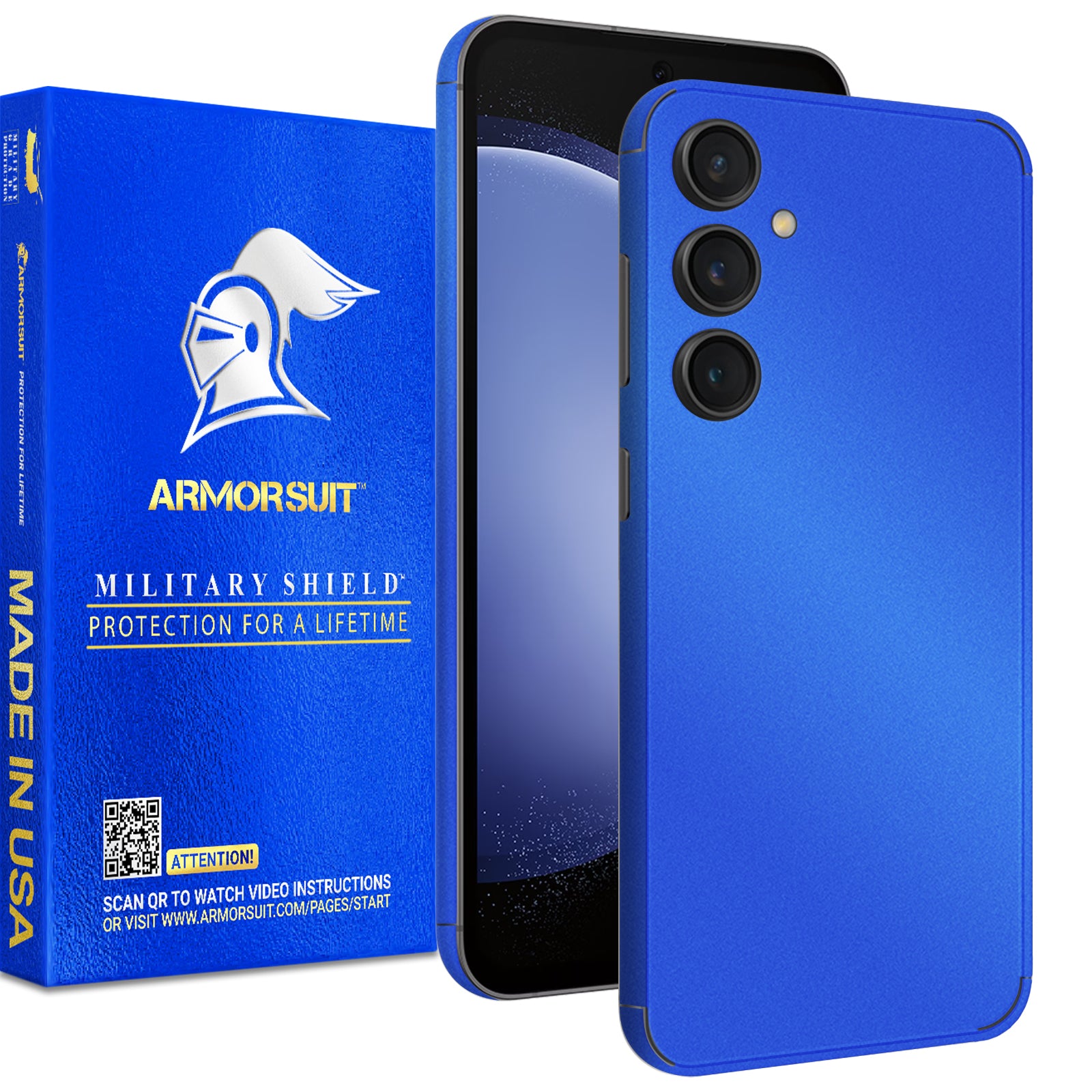 [2 Pack] Armorsuit MilitaryShield Vinyl Skin Wrap Designed for Samsung Galaxy S23 FE (2023)