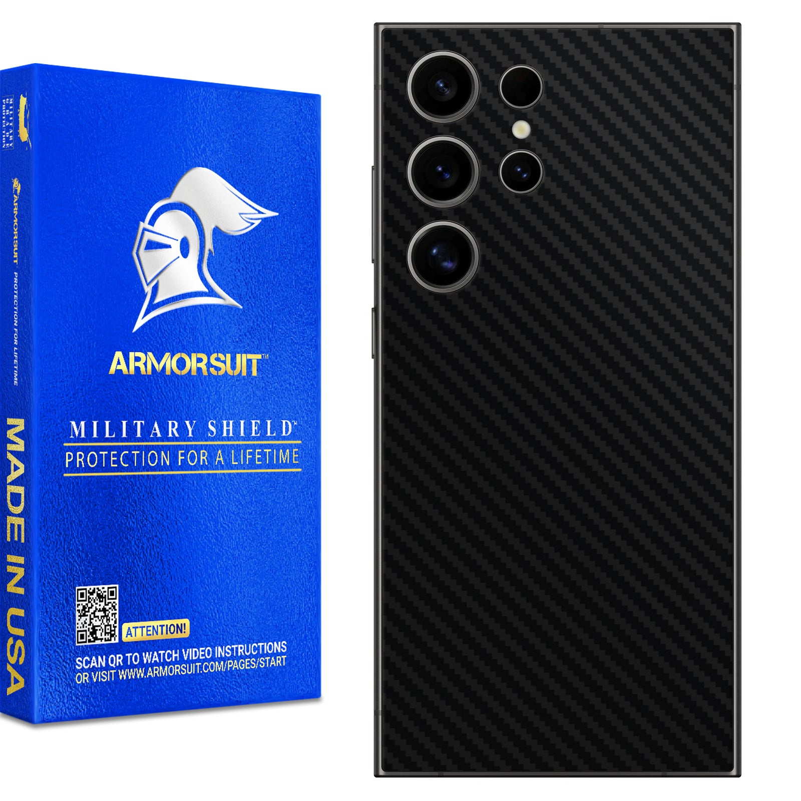 Armorsuit MilitaryShield Vinyl Skin Wrap Film for Samsung S24 Ultra