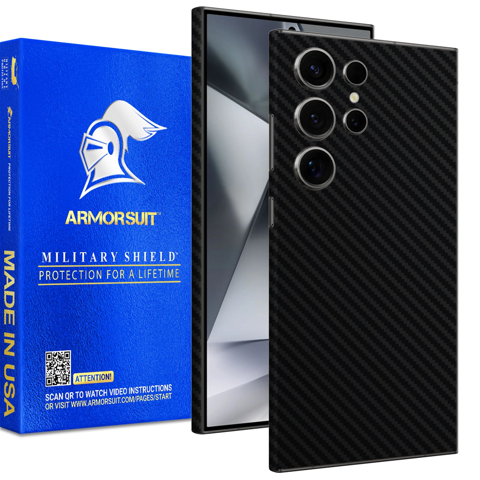 Armorsuit MilitaryShield Vinyl Skin Wrap Film for Samsung S24 Ultra