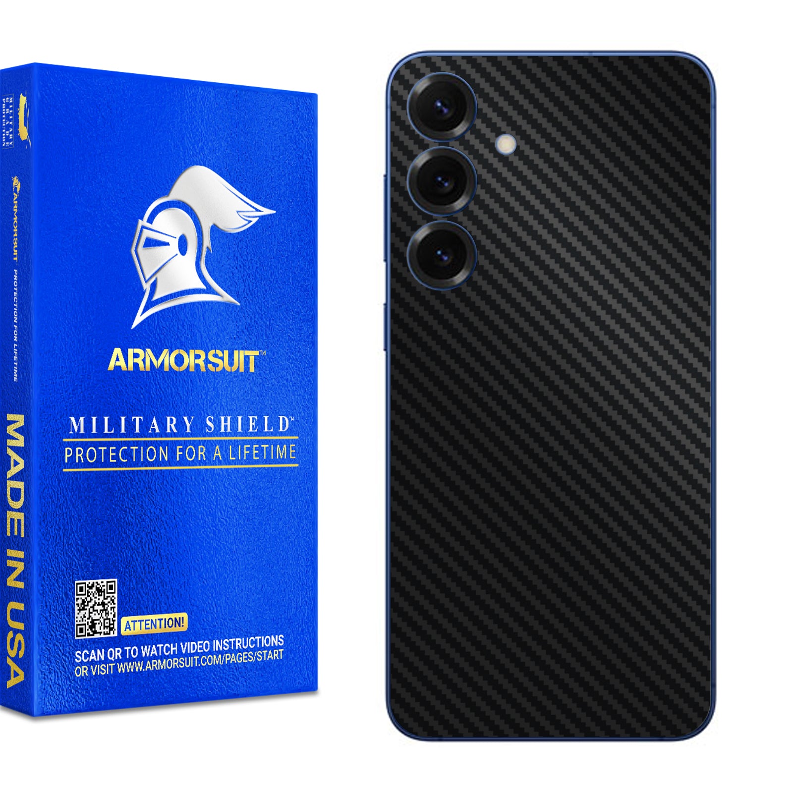 [2 Pack] Armorsuit MilitaryShield Vinyl Skin Wrap Film for Samsung Galaxy S25