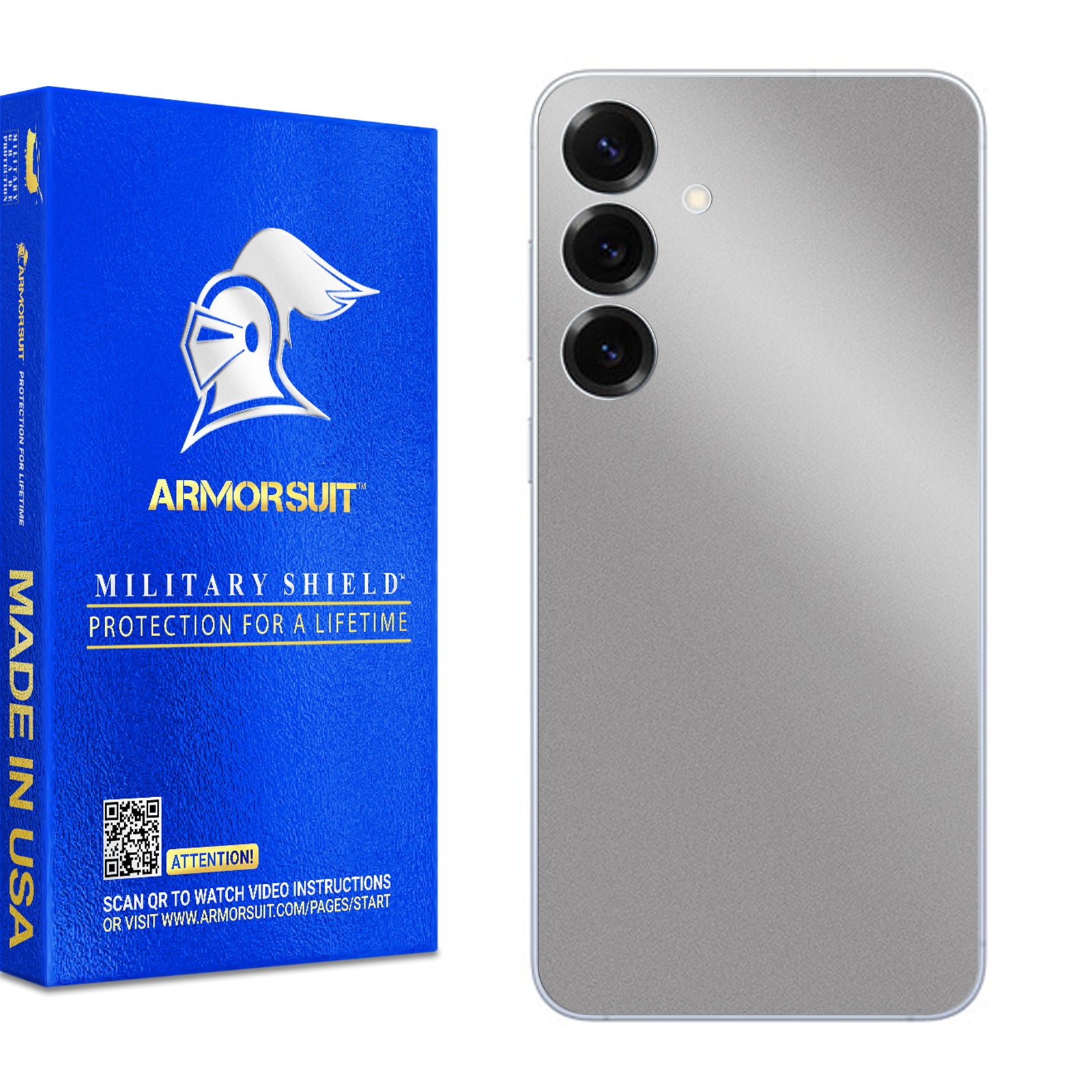 [2 Pack] Armorsuit MilitaryShield Vinyl Skin Wrap Film for Samsung Galaxy S25 Plus