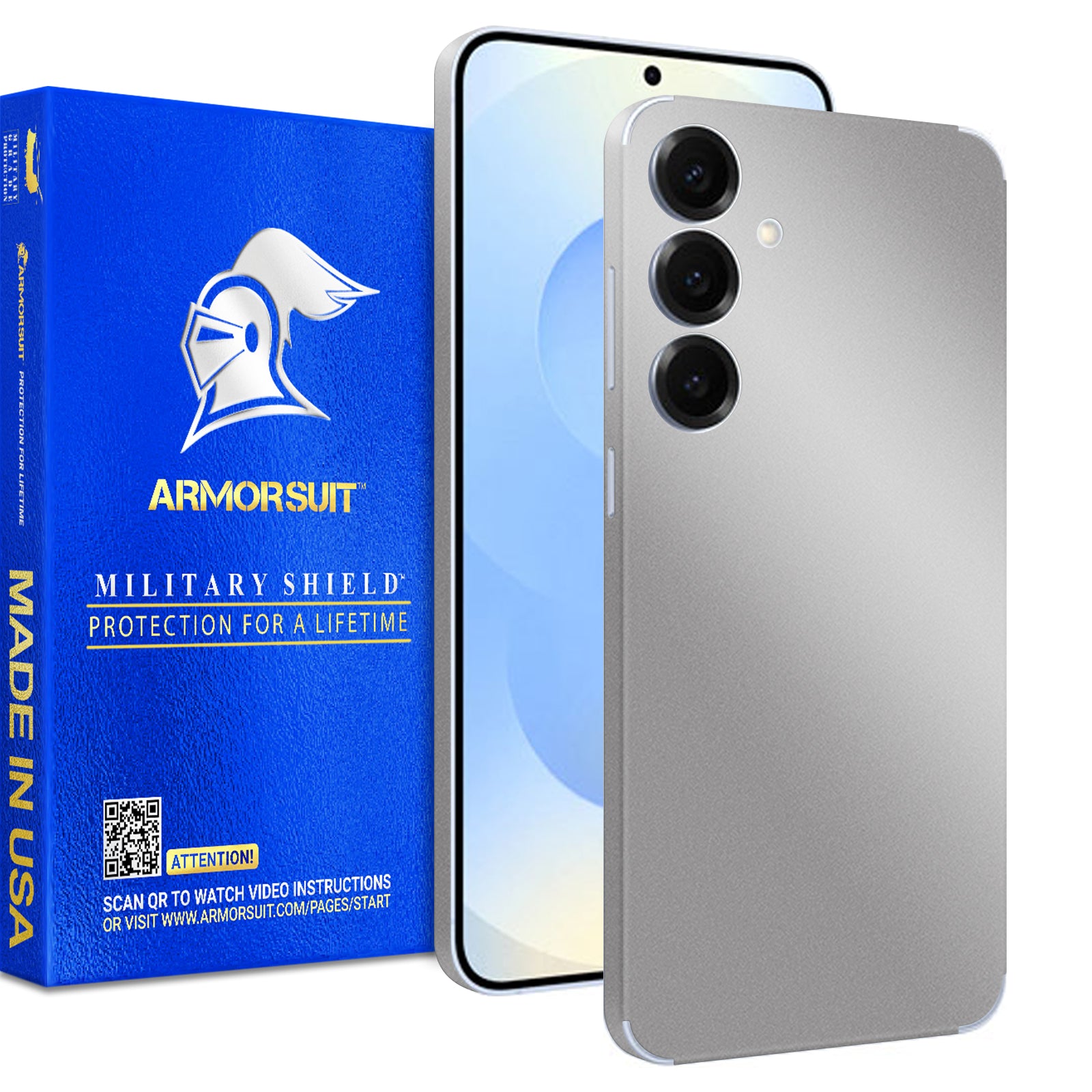 [2 Pack] Armorsuit MilitaryShield Vinyl Skin Wrap Film for Samsung Galaxy S25 Plus