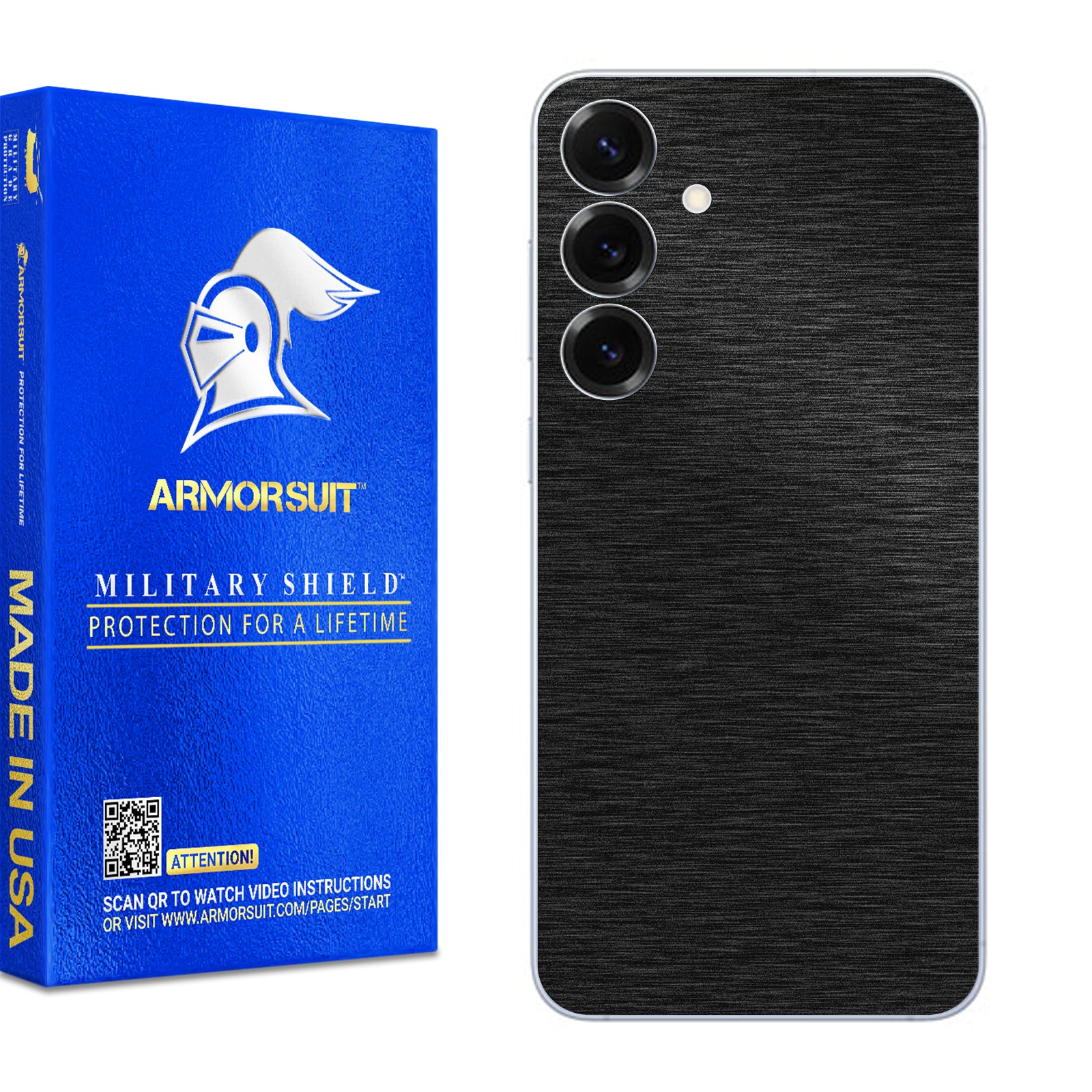 [2 Pack] Armorsuit MilitaryShield Vinyl Skin Wrap Film for Samsung Galaxy S25 Plus