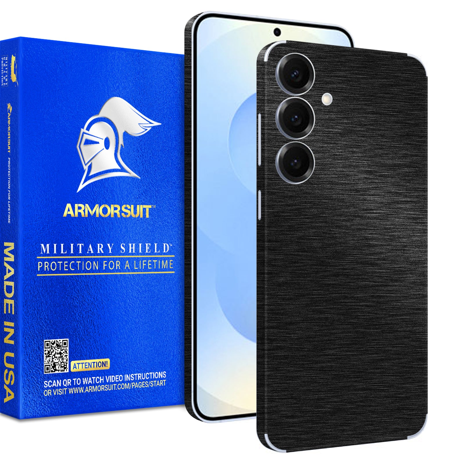 [2 Pack] Armorsuit MilitaryShield Vinyl Skin Wrap Film for Samsung Galaxy S25 Plus
